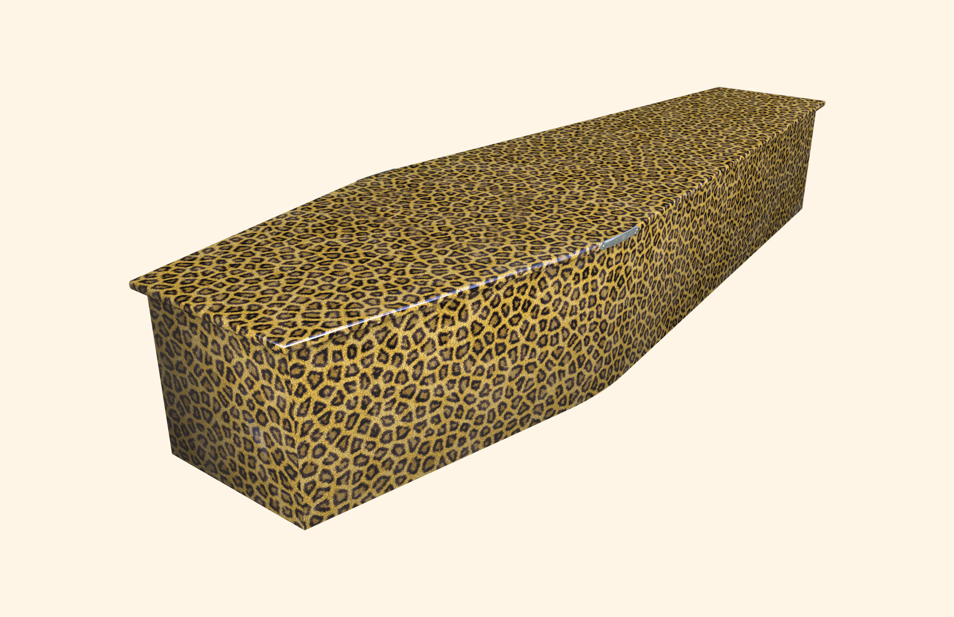 Leopard Skin design on a traditional coffin