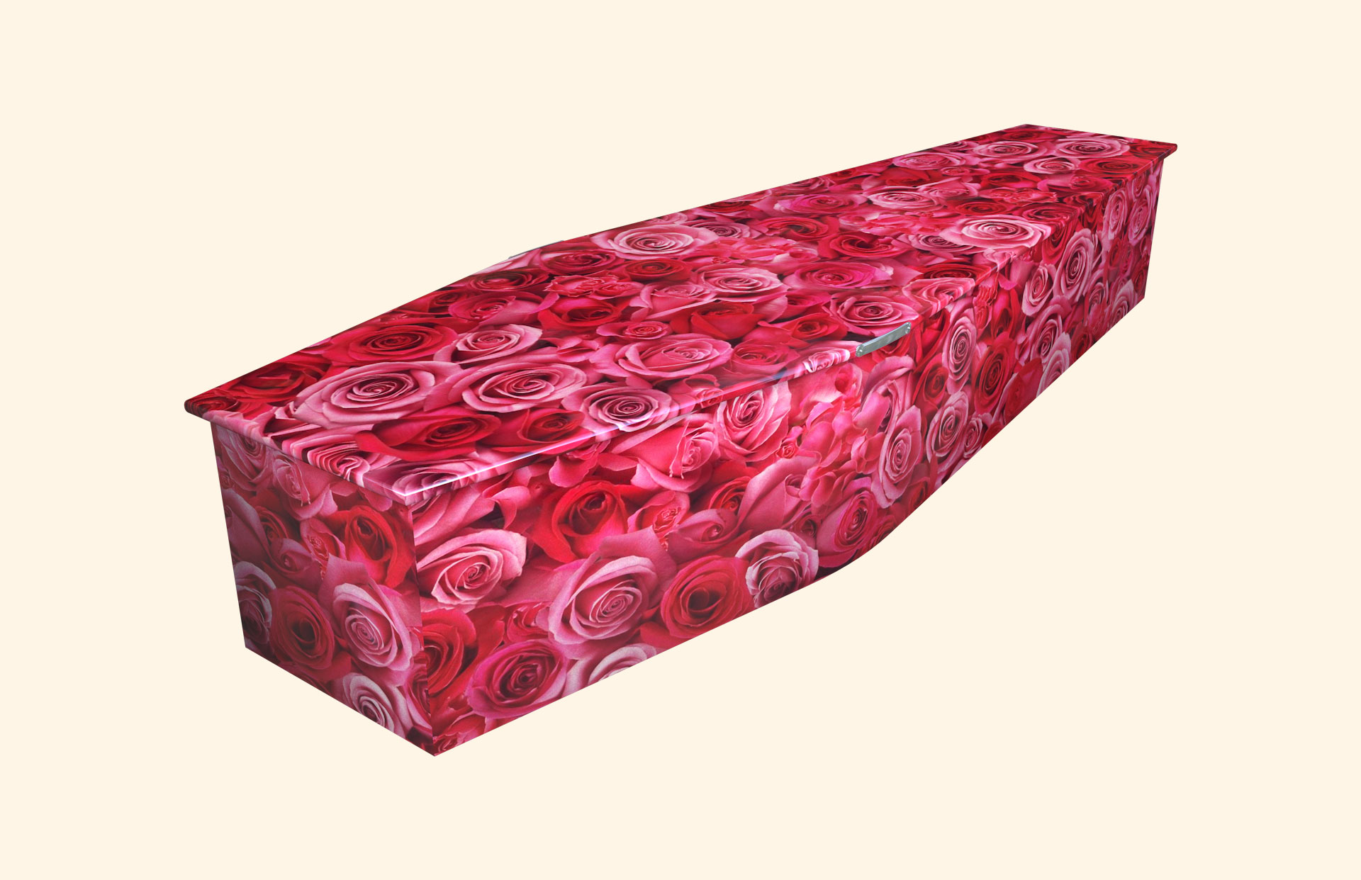 Roseanna design on a traditional coffin