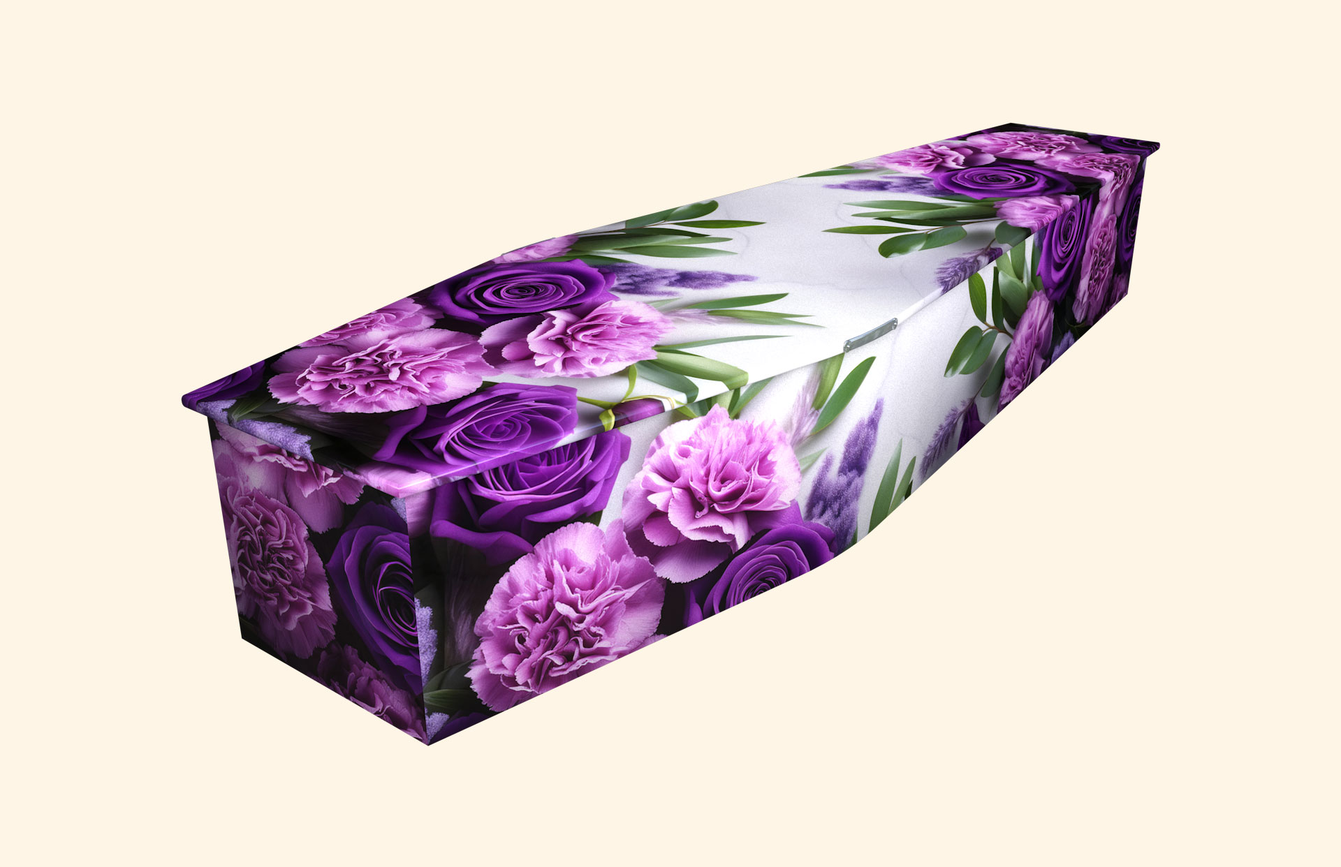 Ornamental Beauty design on a traditional coffin