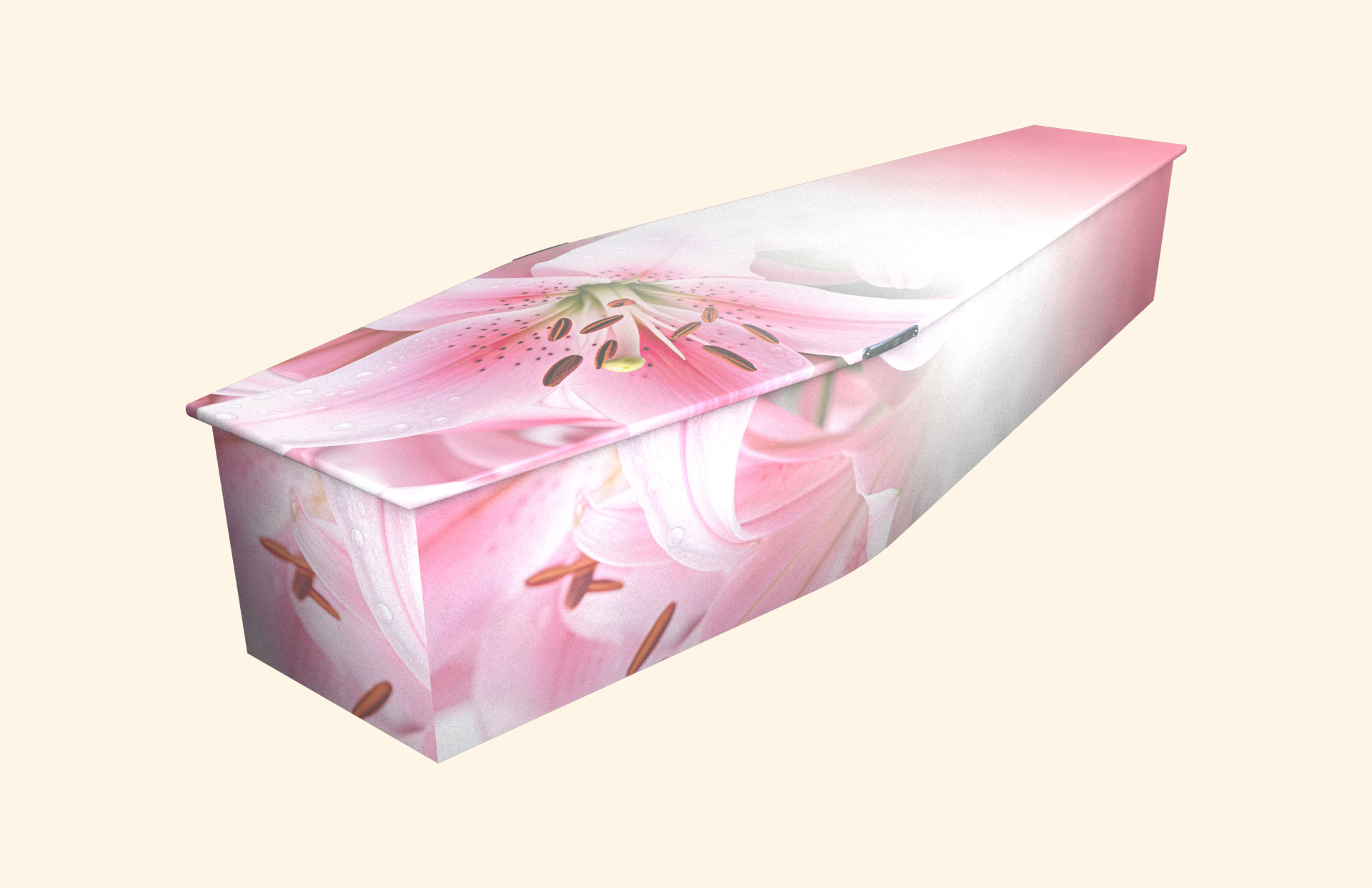 Lillian design on a traditional coffin