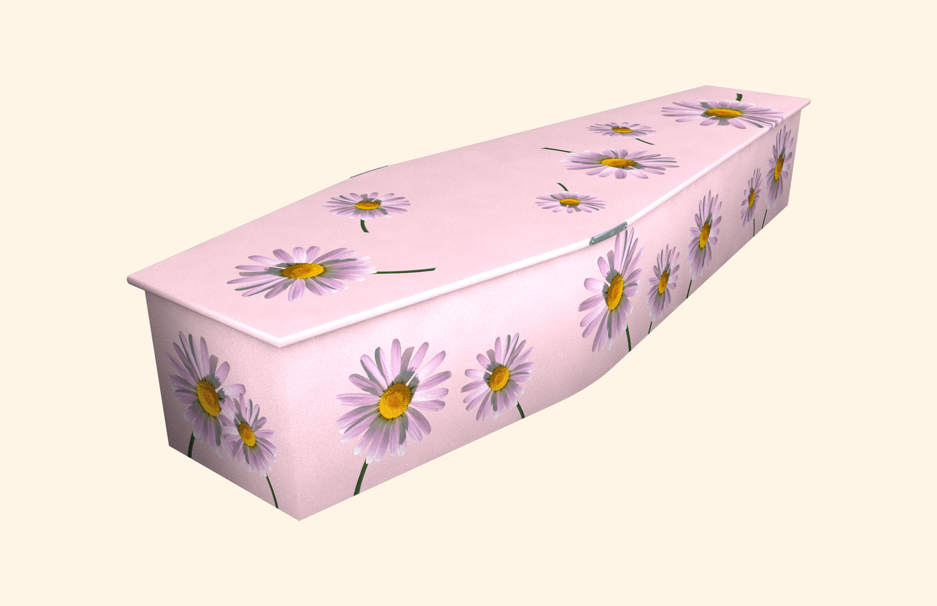 Summer design on a traditional coffin