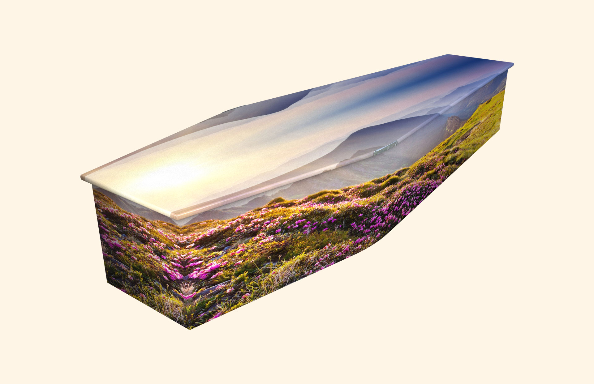 Heather design on a traditional coffin