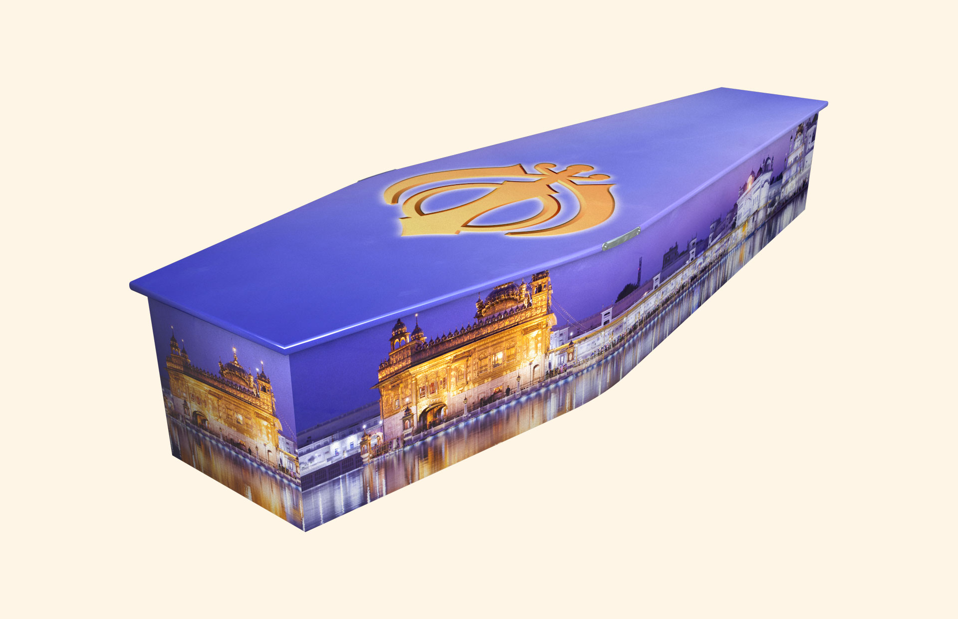 Sikh design on a traditional coffin