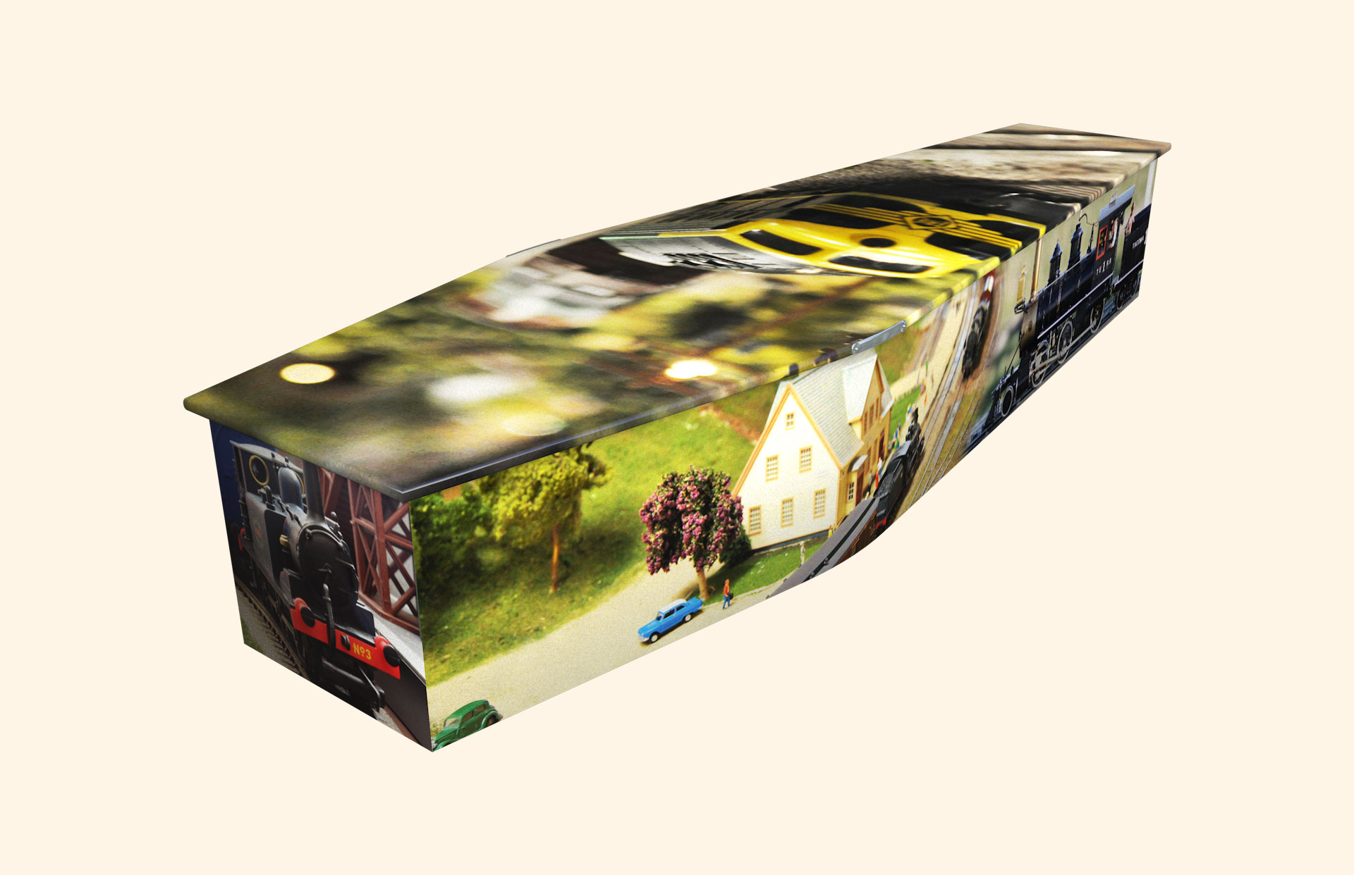 00 Gauge design on a traditional coffin