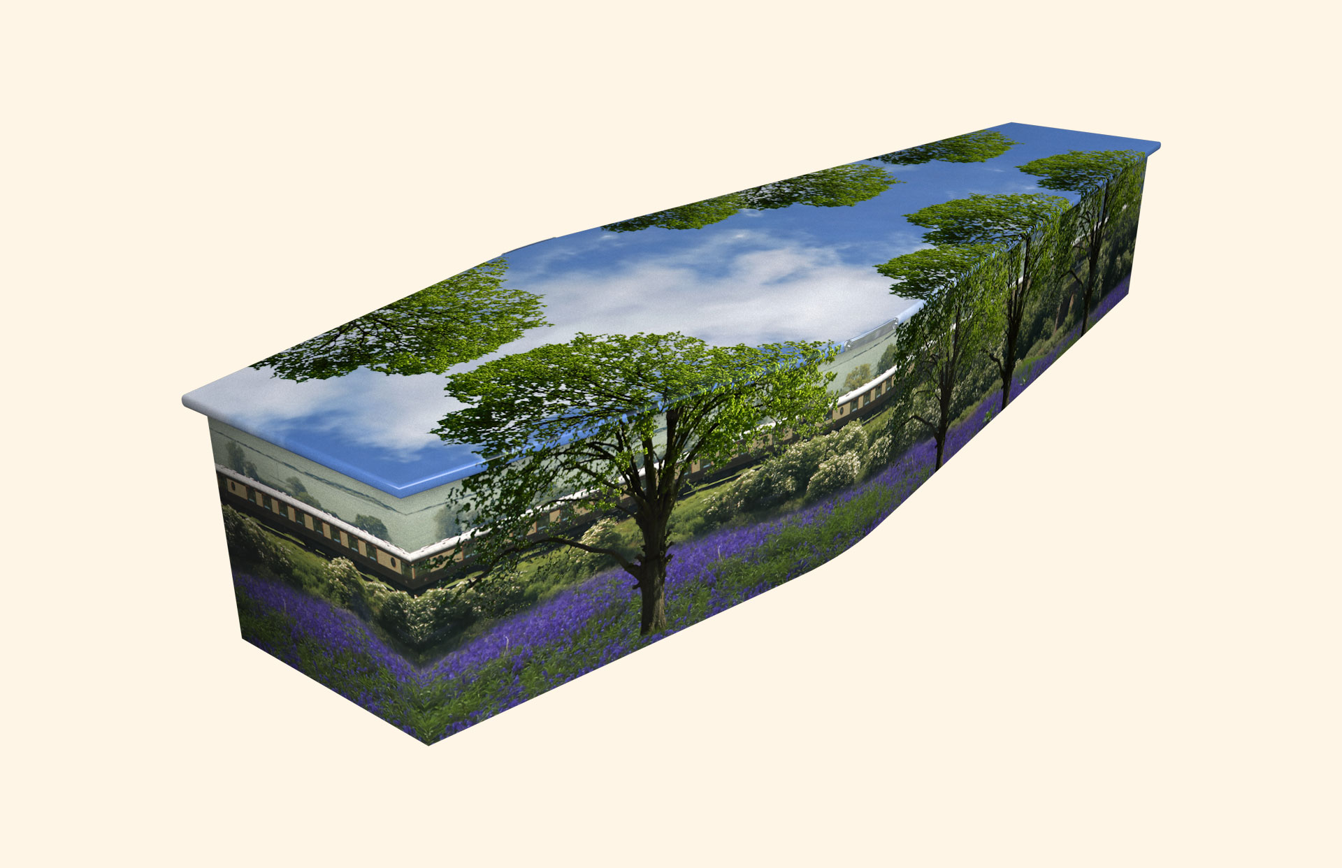 The Orient design on a traditional coffin