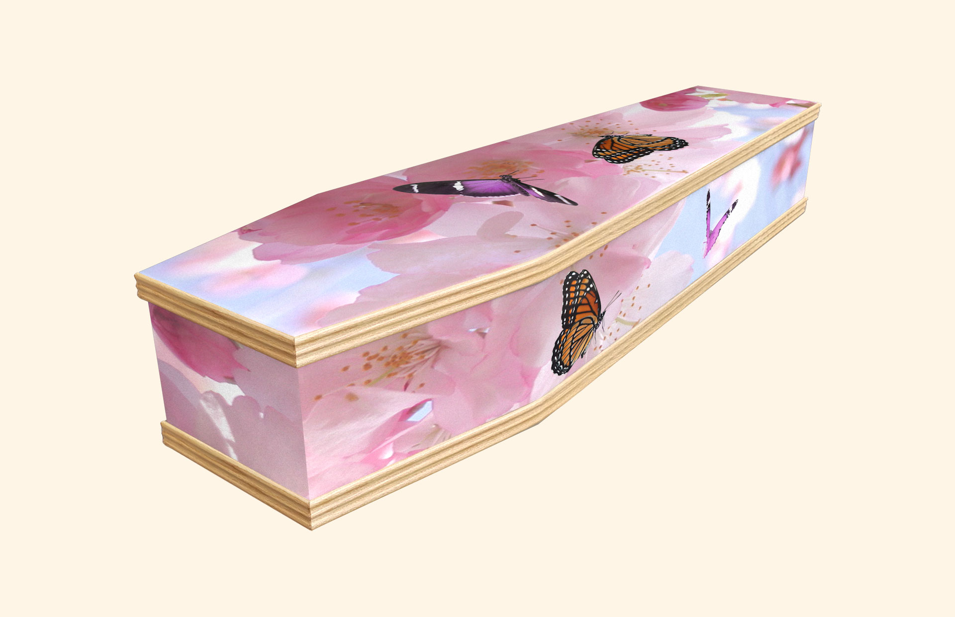Grace design on a classic coffin