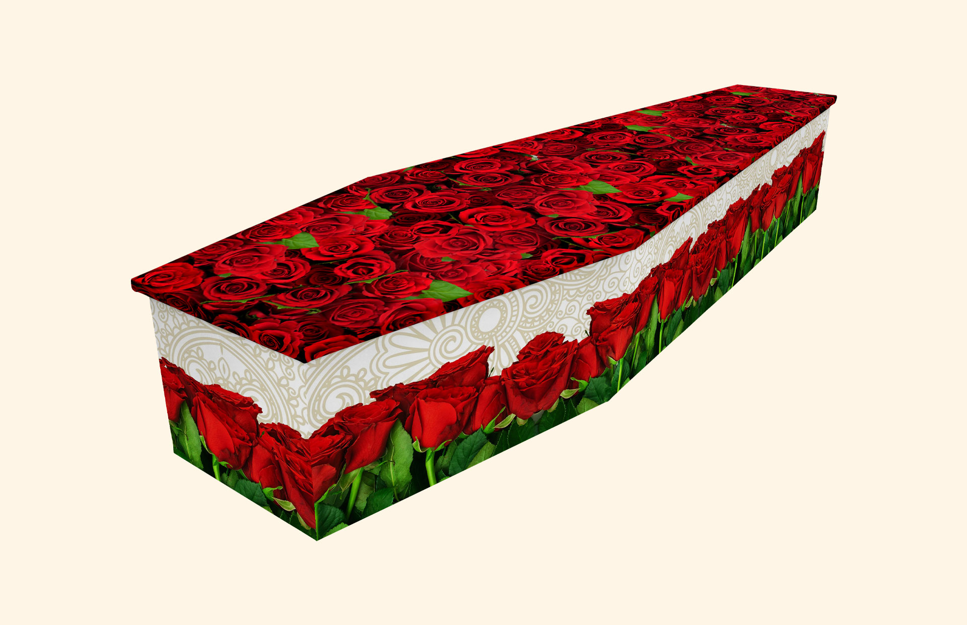 My Rosemary design on a cardboard coffin