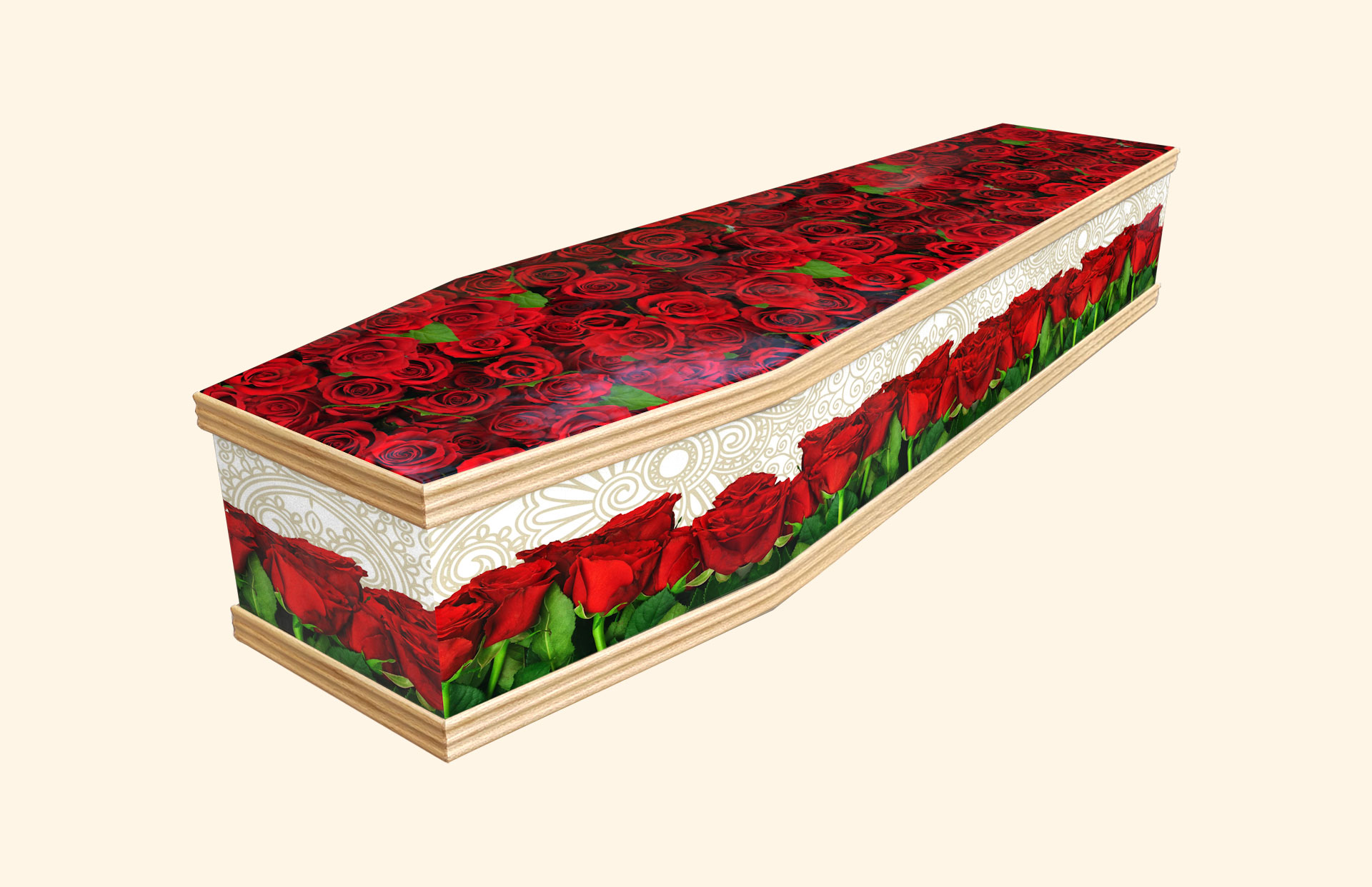 My Rosemary design on a classic coffin