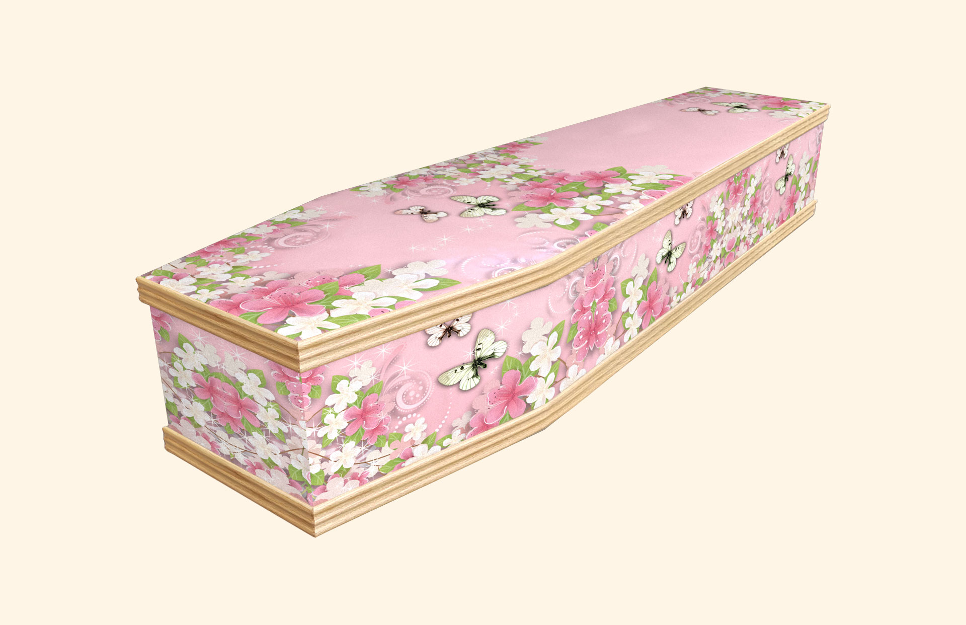 Patsy design on a classic coffin