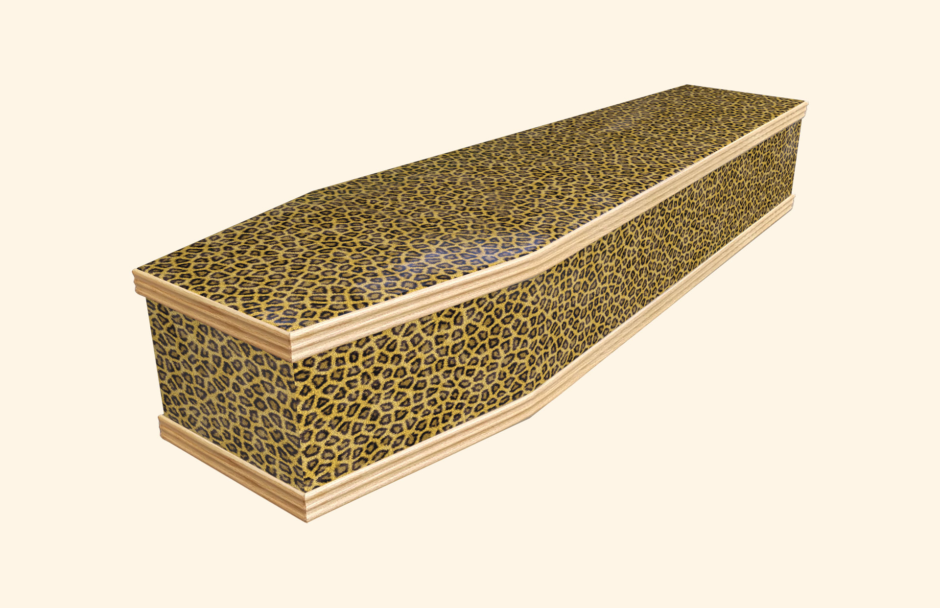 Leopard Skin design on a classic coffin