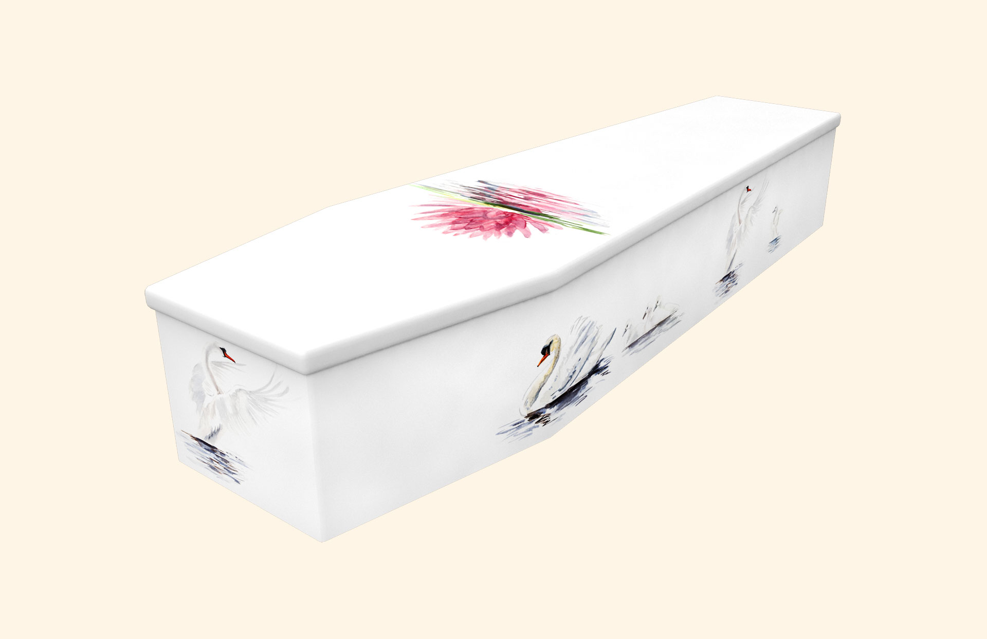 Swan Song cardboard coffin