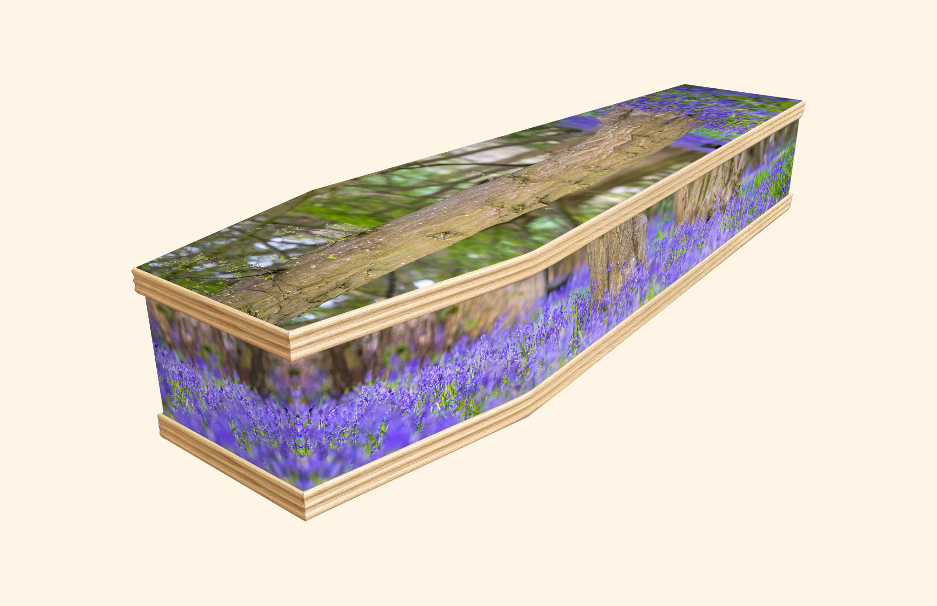 Hertfordshire Woods design on a classic coffin