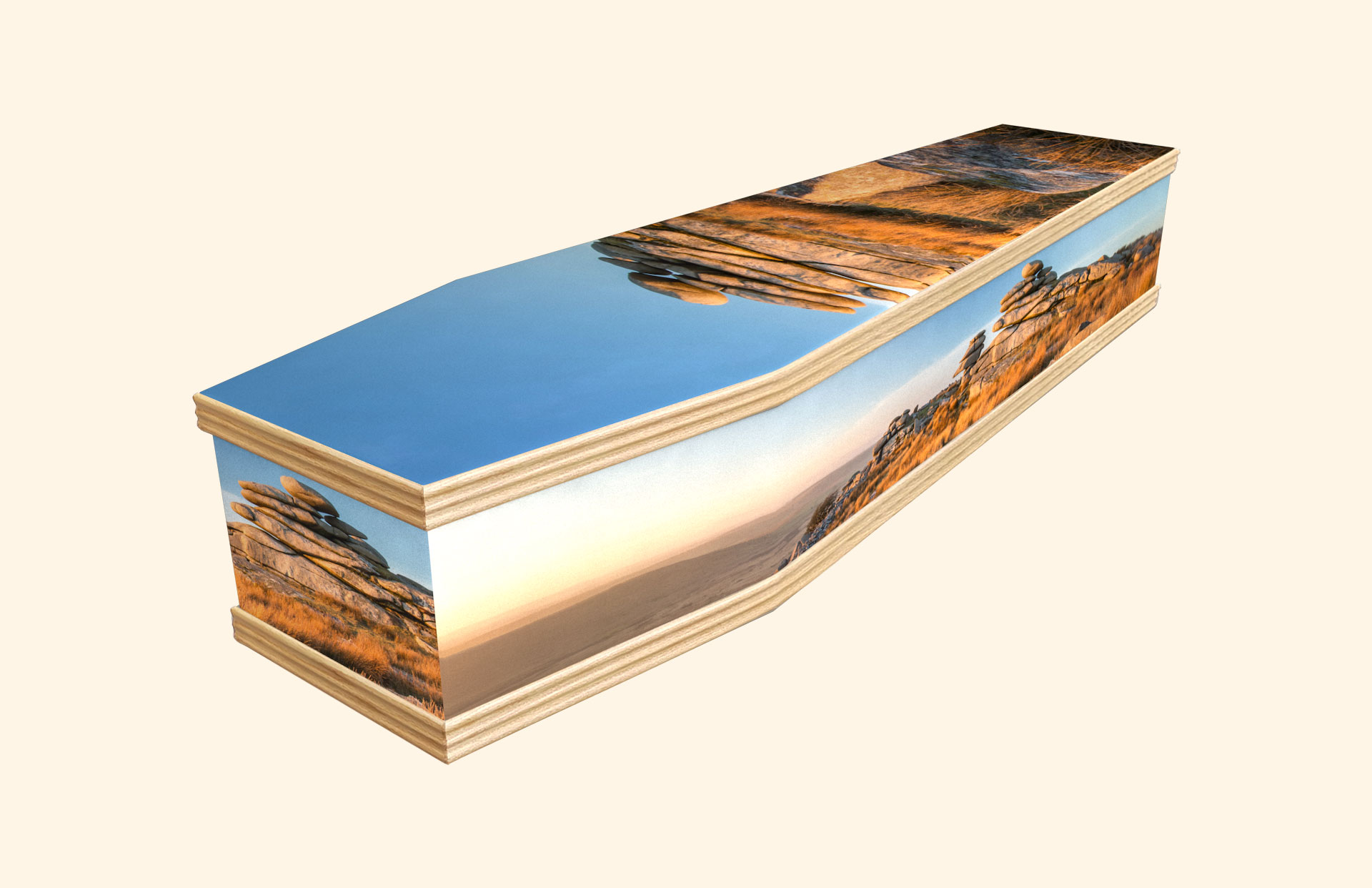 Cheesewring design on a classic coffin