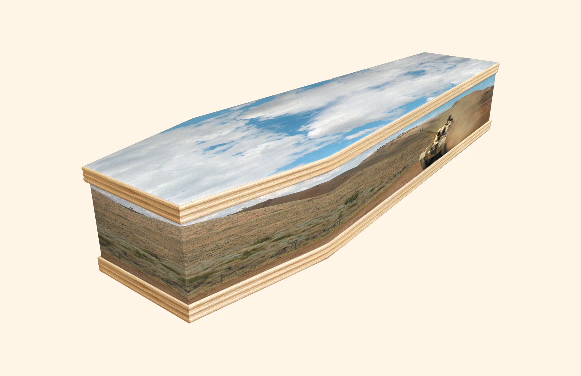 Pathfinder design on a classic coffin