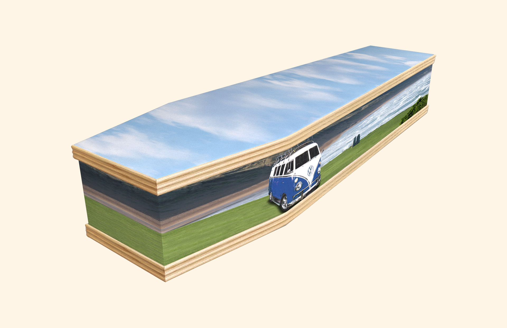 Camper Van design on a classic coffin
