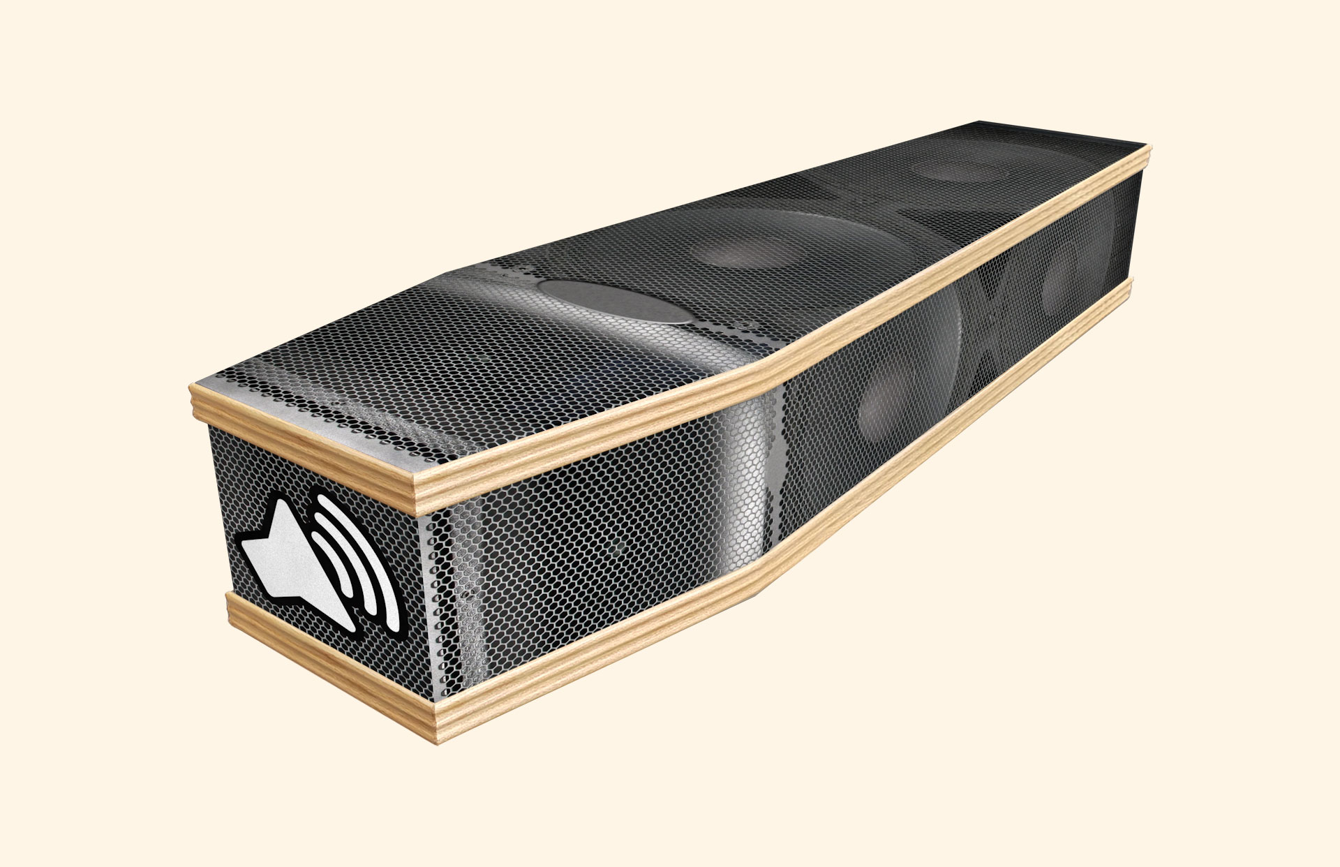 Speaker design on a classic coffin