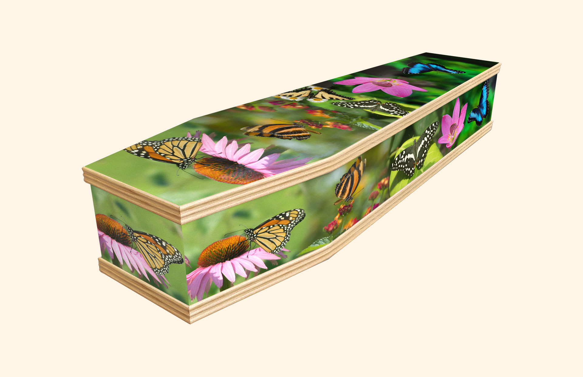 Loyal Love design on a classic coffin