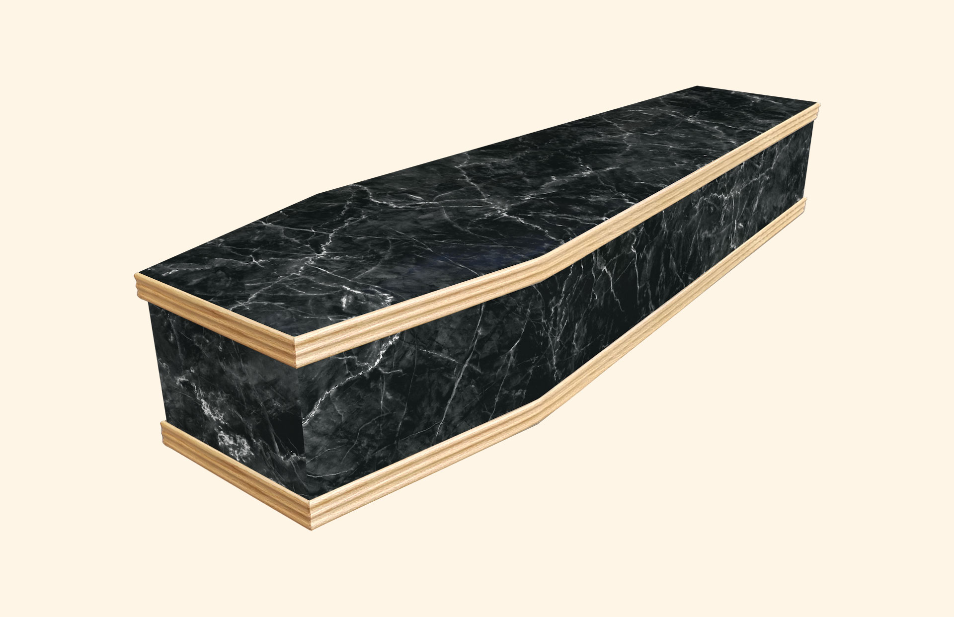 Black Marble design on a classic coffin