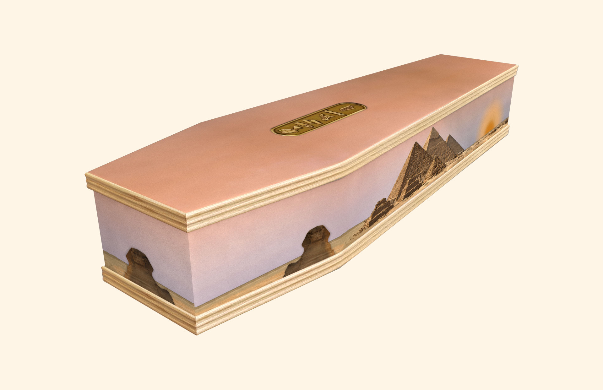 Egypt design on a classic coffin