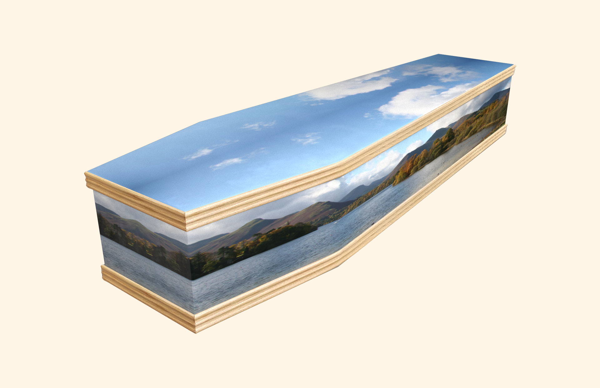 Keswick design on a classic coffin