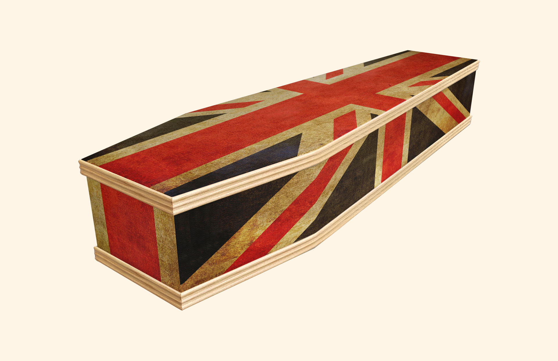 Victorious design on a classic coffin