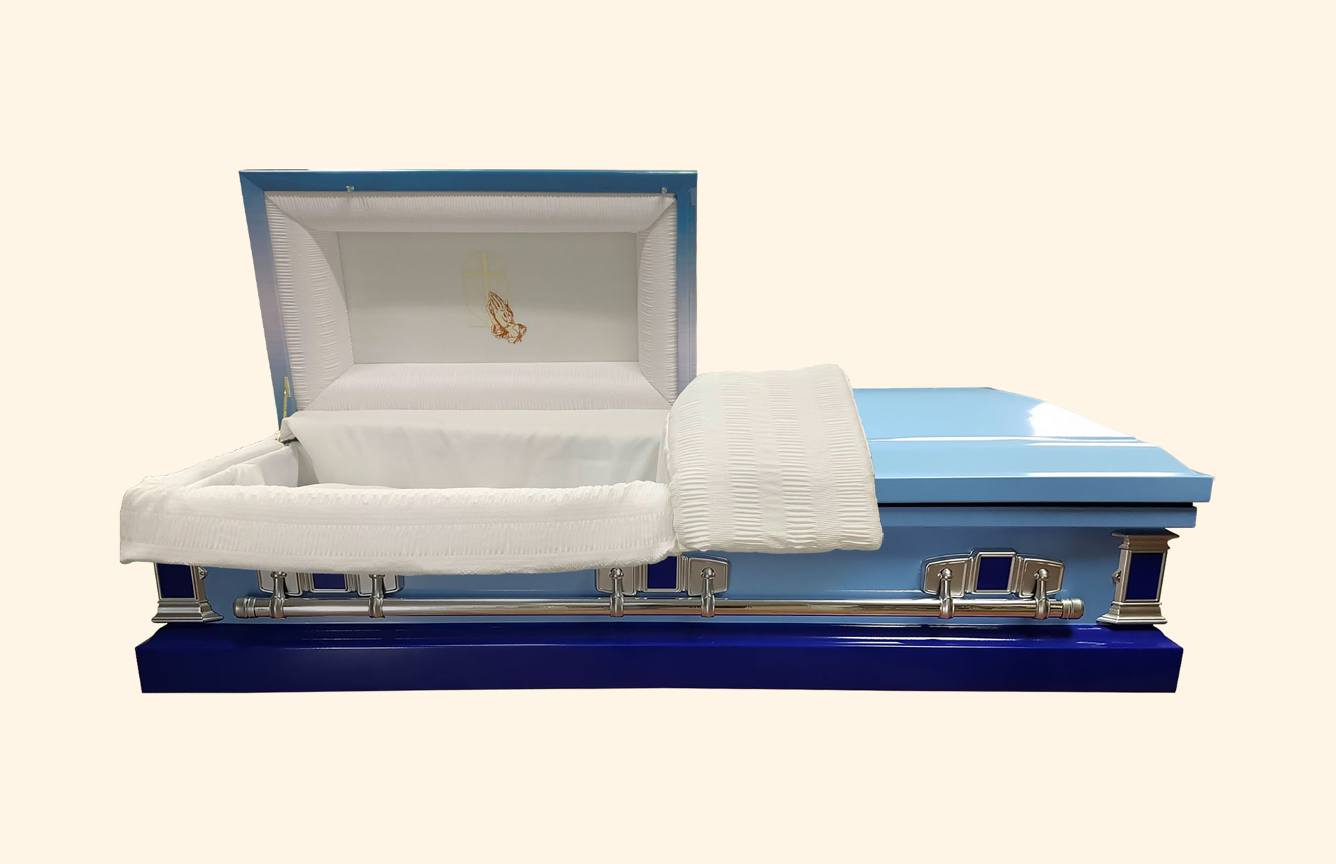 Devotion Two Tones American Casket standard white interior