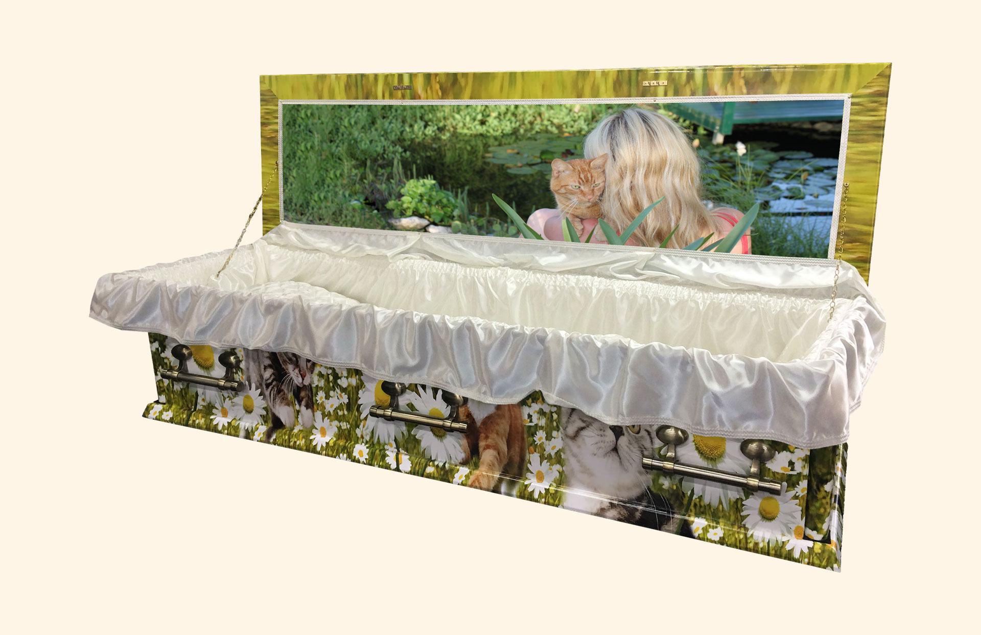 Oxford standard cream interior with personalised picture