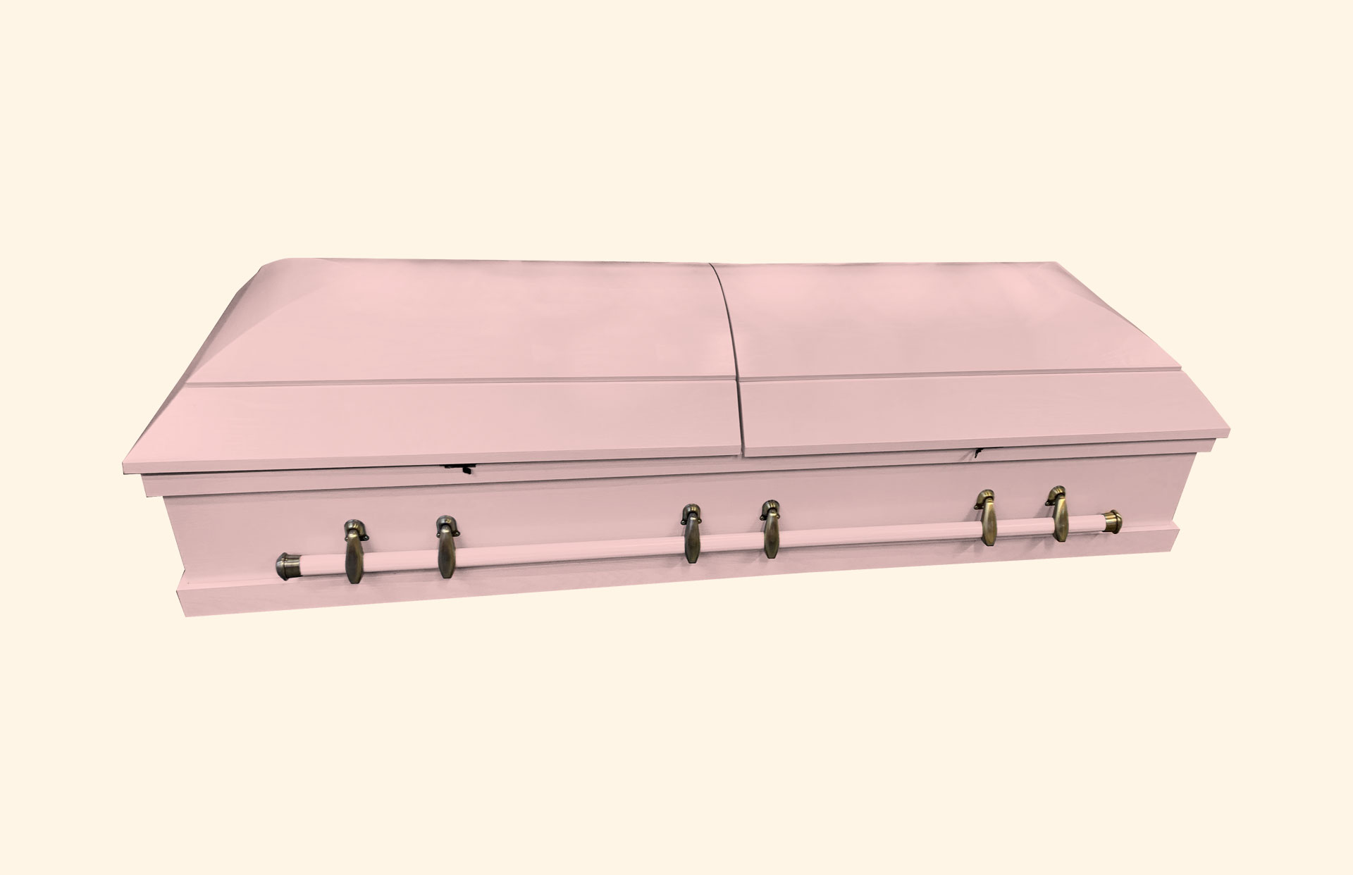 Alaska Solid Colour Pink Perfection American wooden casket