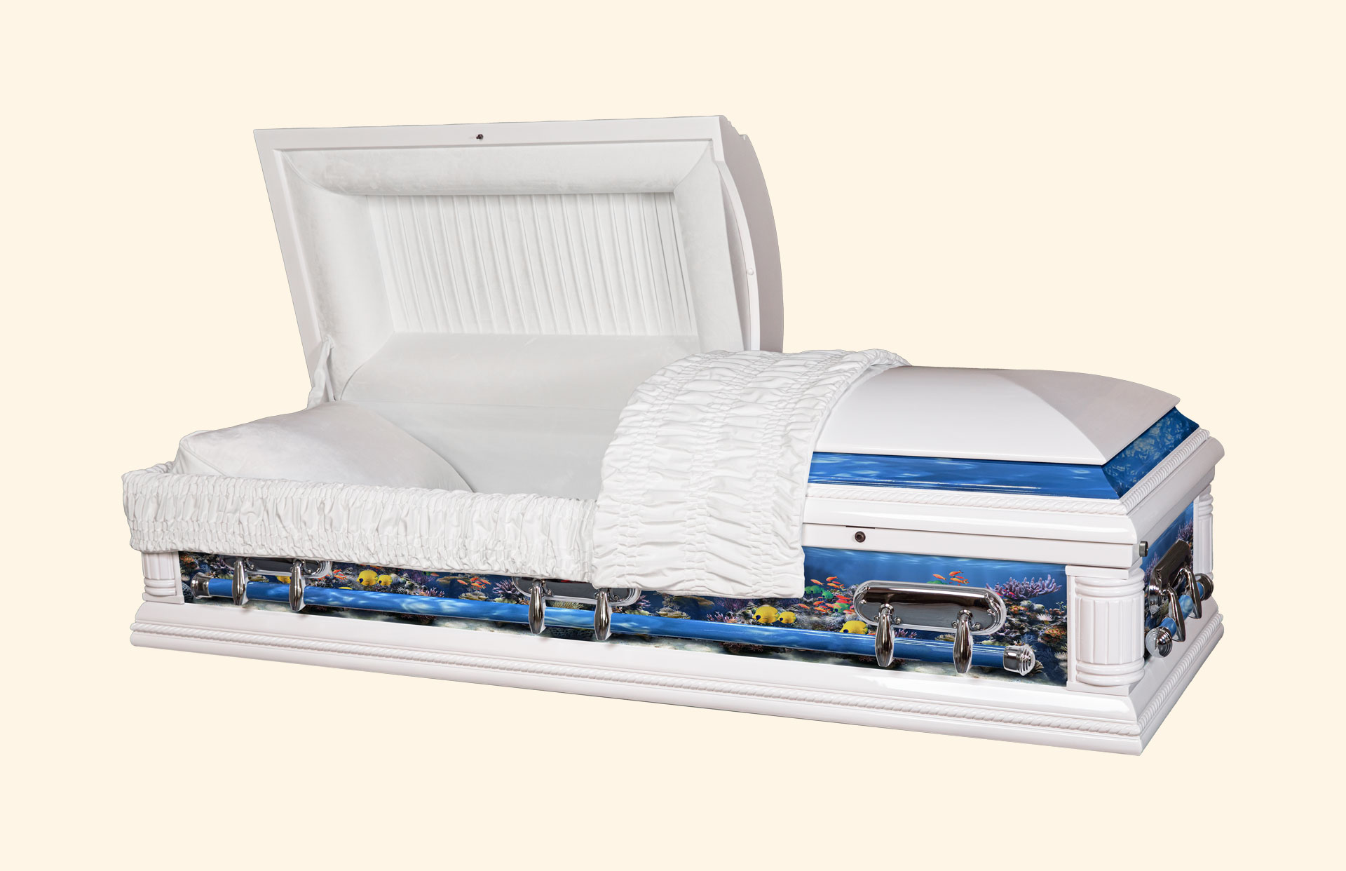 Purity Fish Tank Solid Wood American Casket standard interior