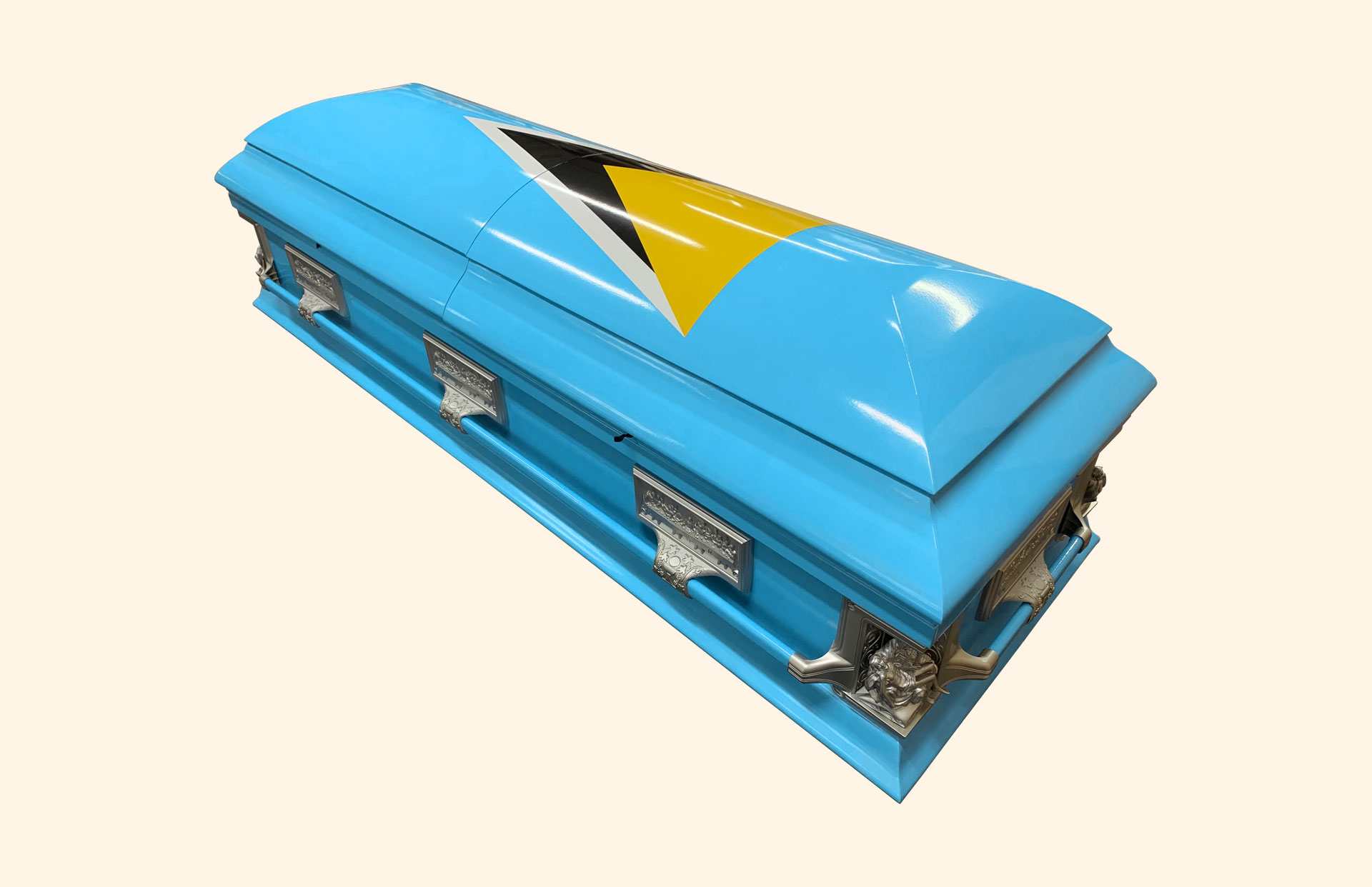 Corpus Christi Saint Lucia Flag lid view
