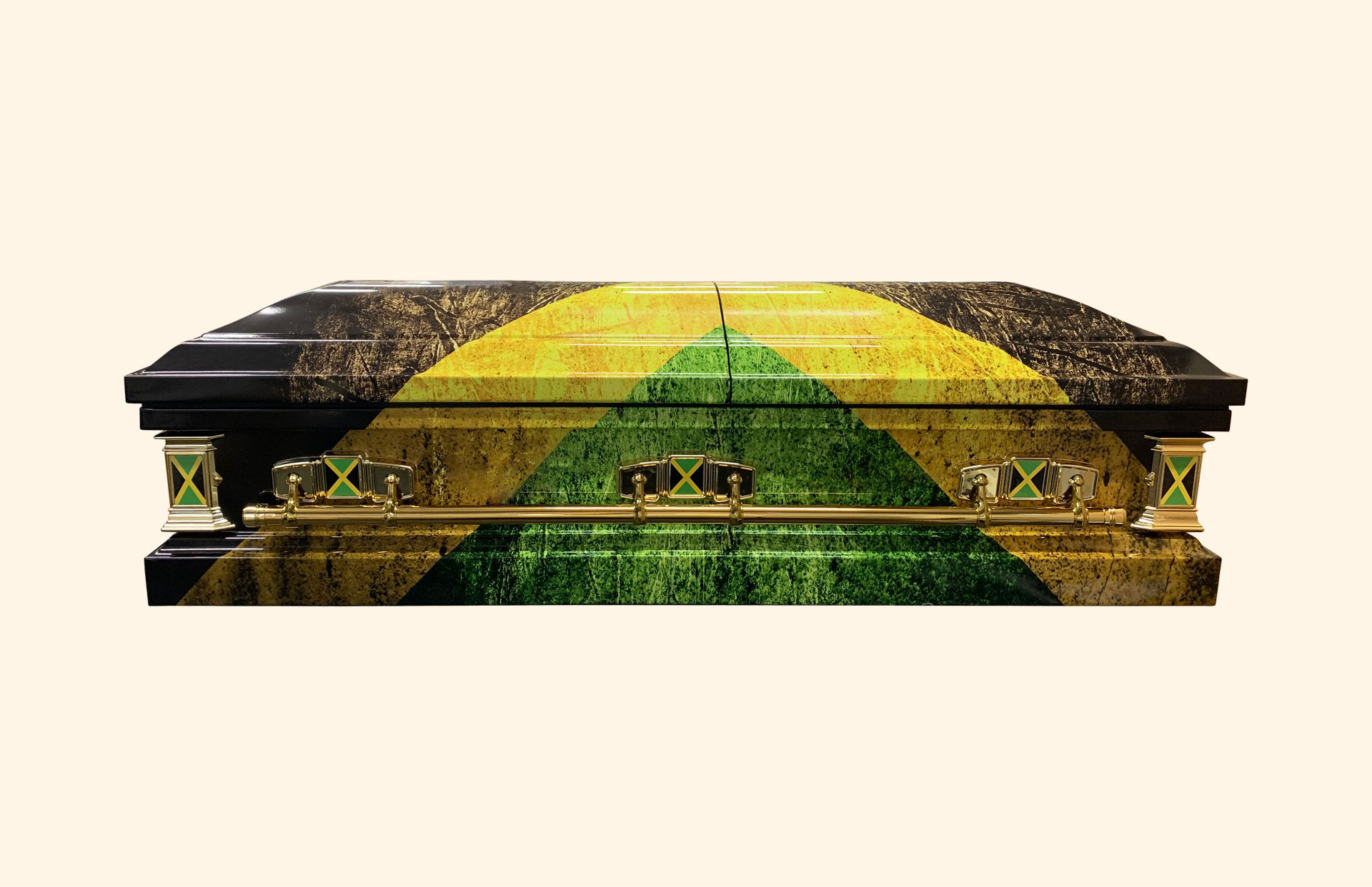 Devotion Jamaican Flag side view