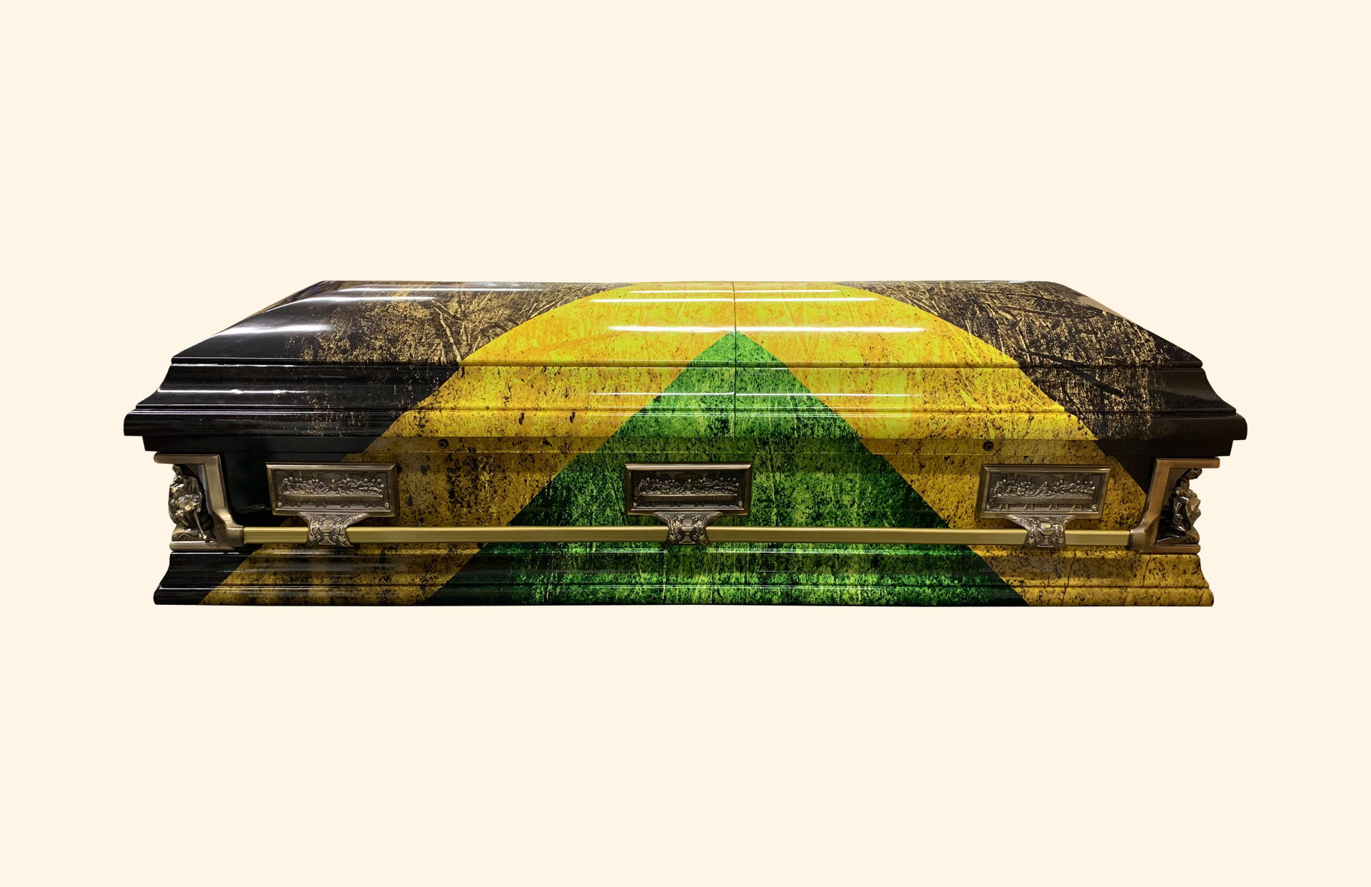 Corpus Christi Jamaican Flag side view