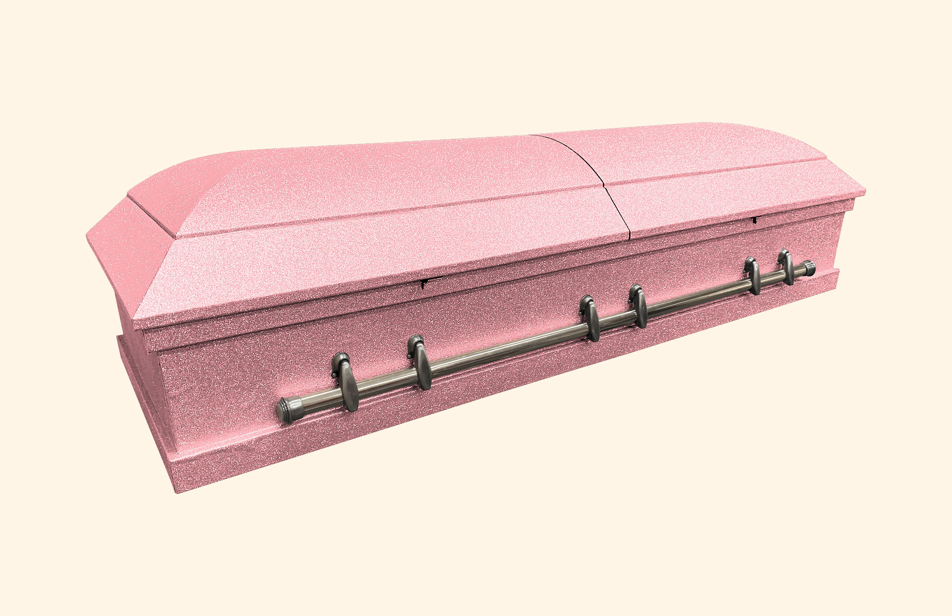 Alaska Glitter Disco Pink with silver handles