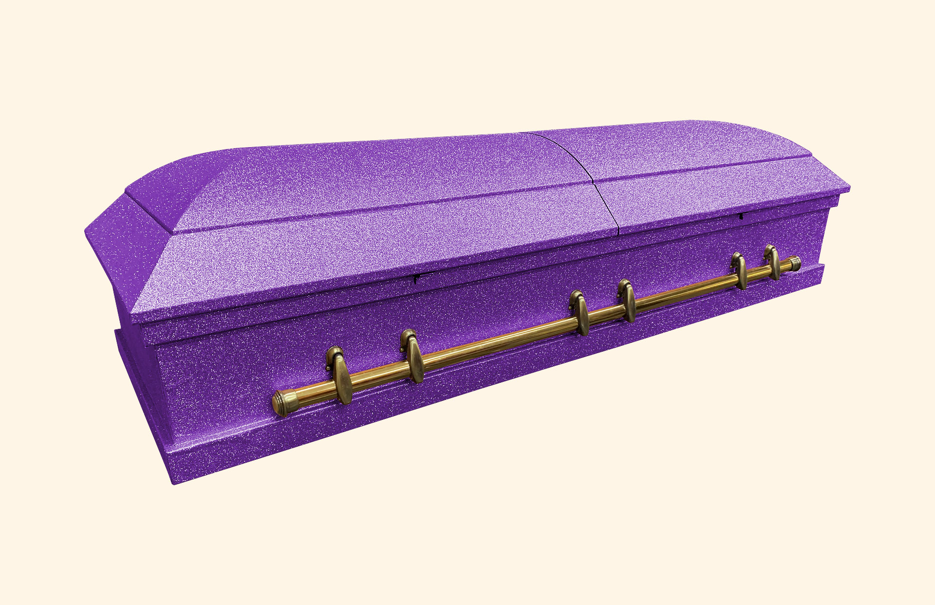 Alaska Glitter Purple with gold handles