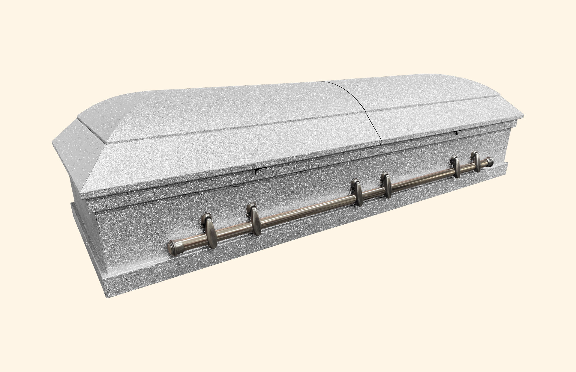 Alaska Glitter Silver with silver handles