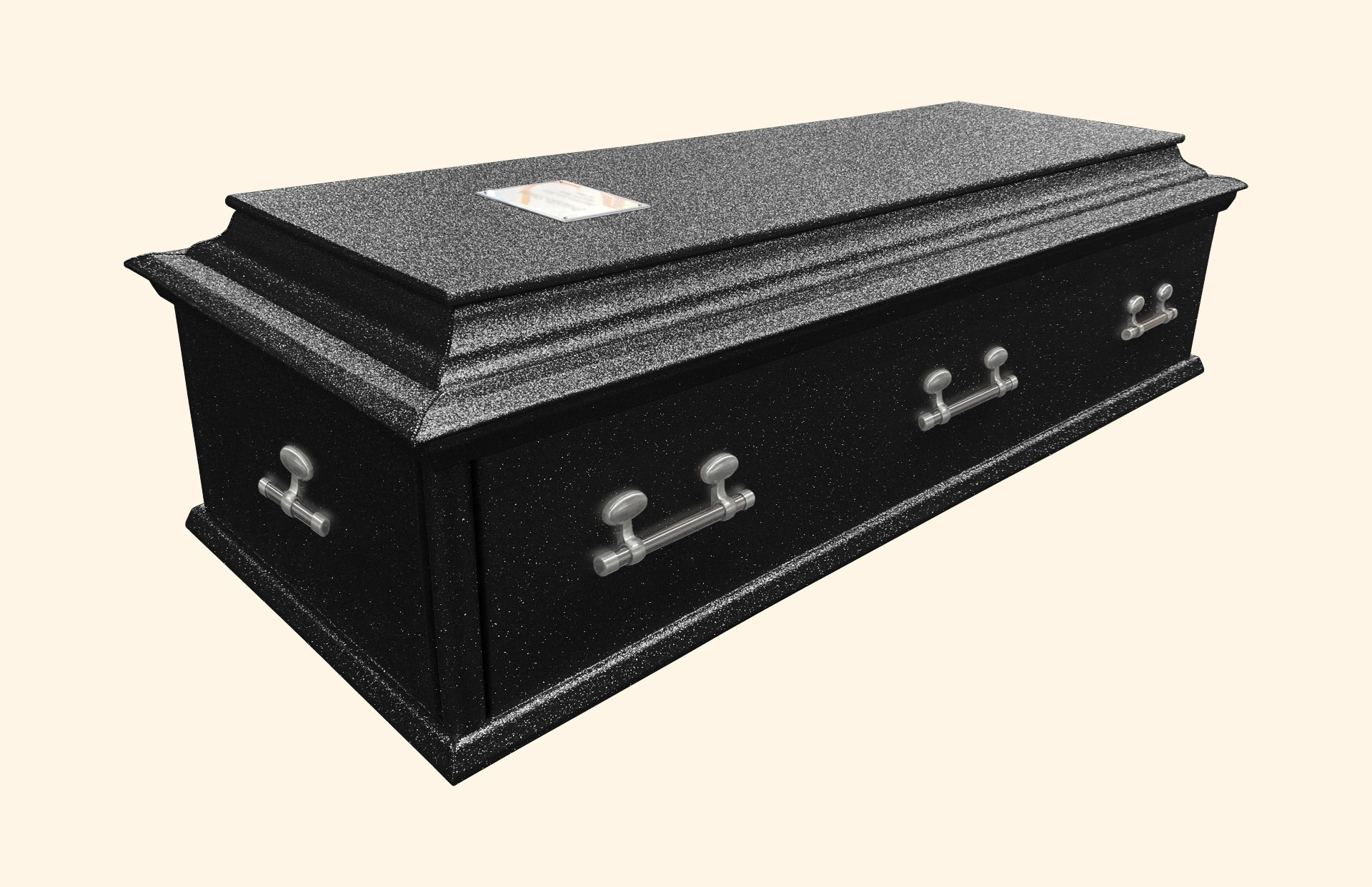 Oxford Glitter Black with silver handles