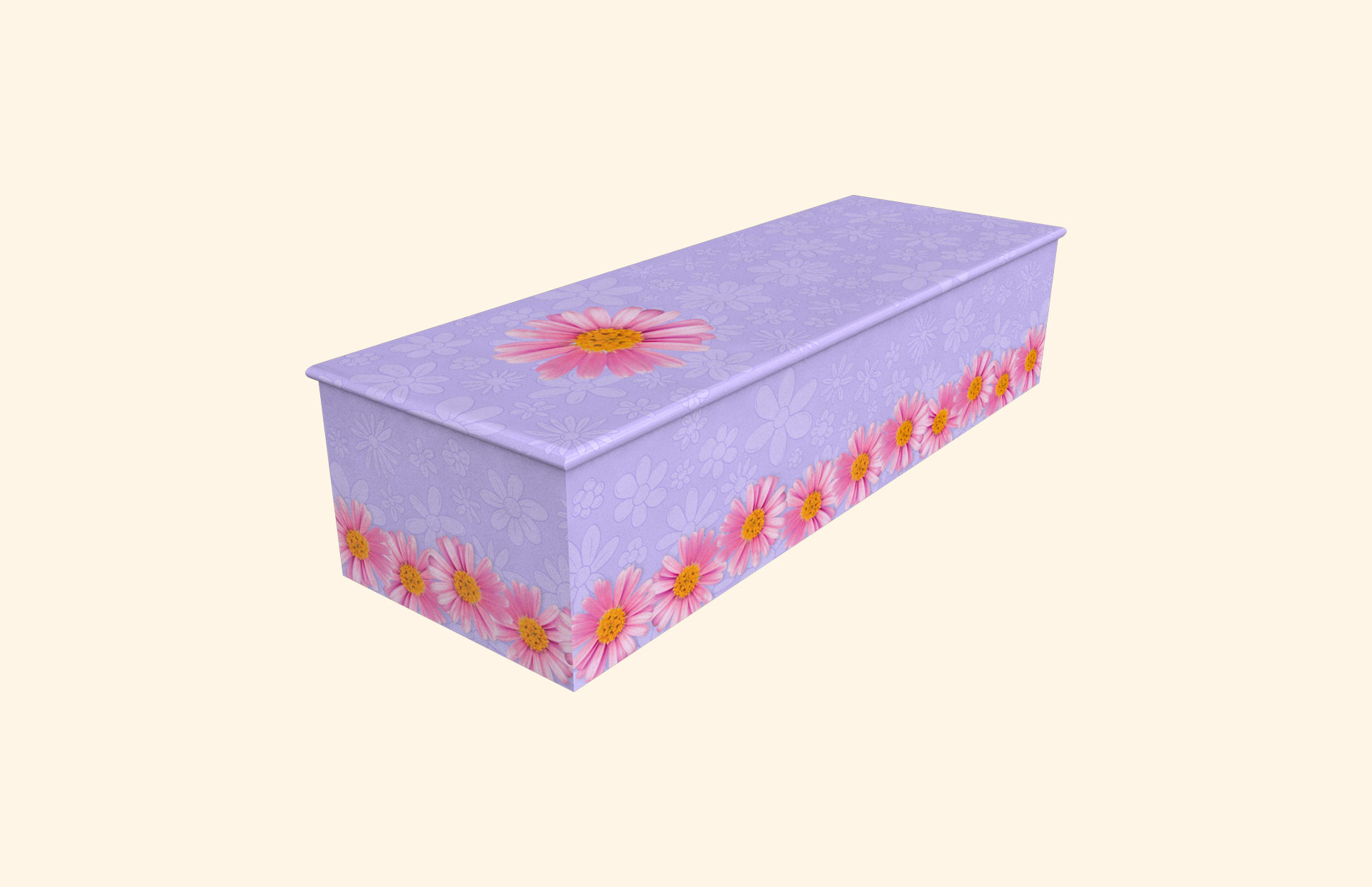 Chain of Daisies lilac child casket