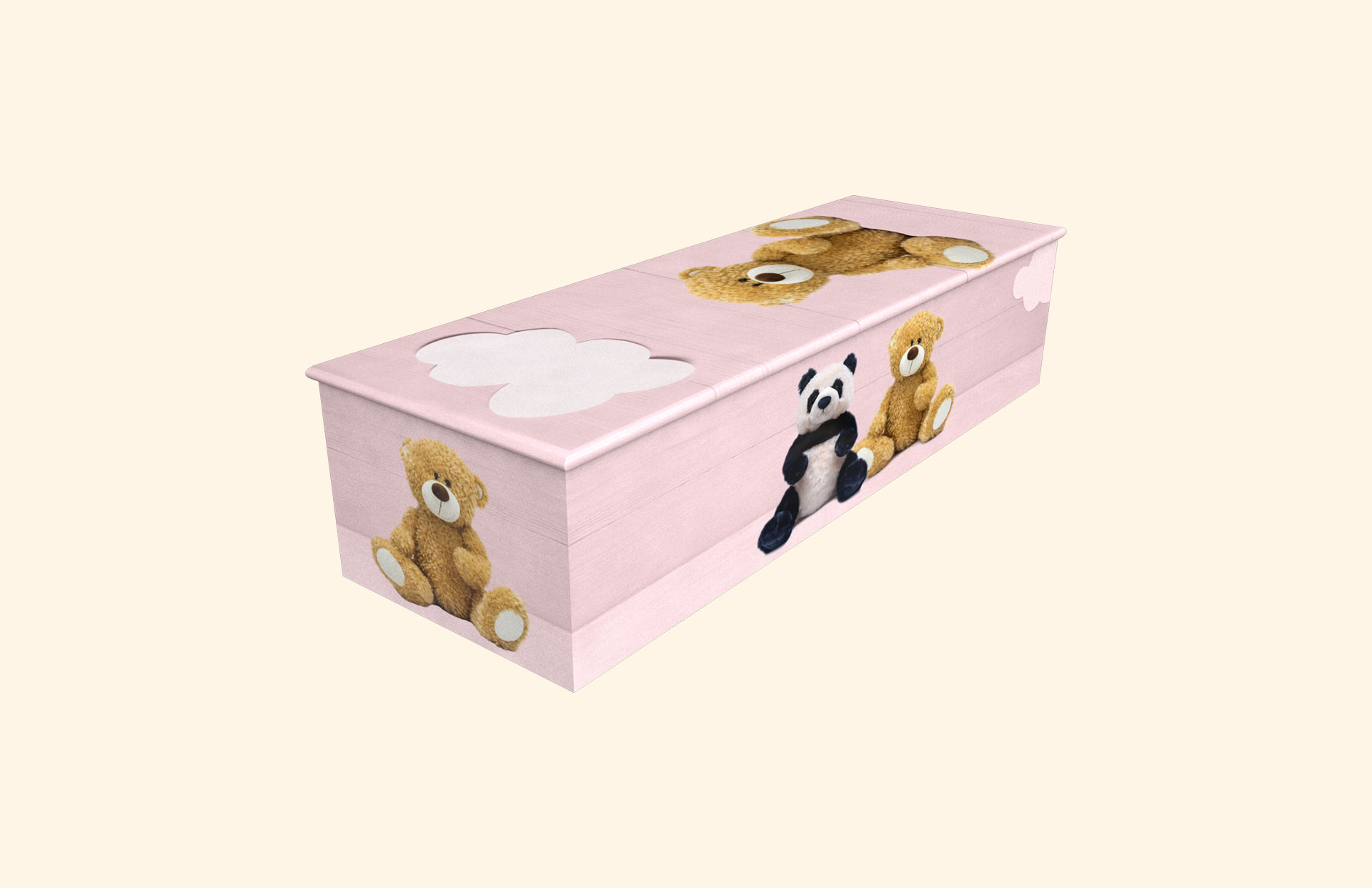Ted-Ted pink child casket
