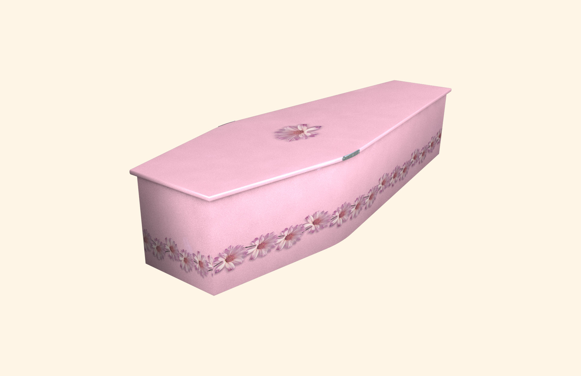 Daisy Chain pink child coffin