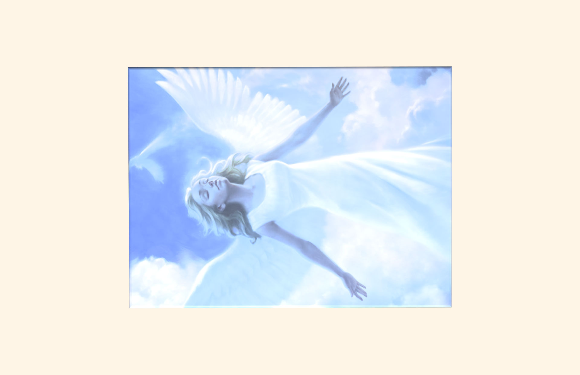 My Angel adult ashes casket top view