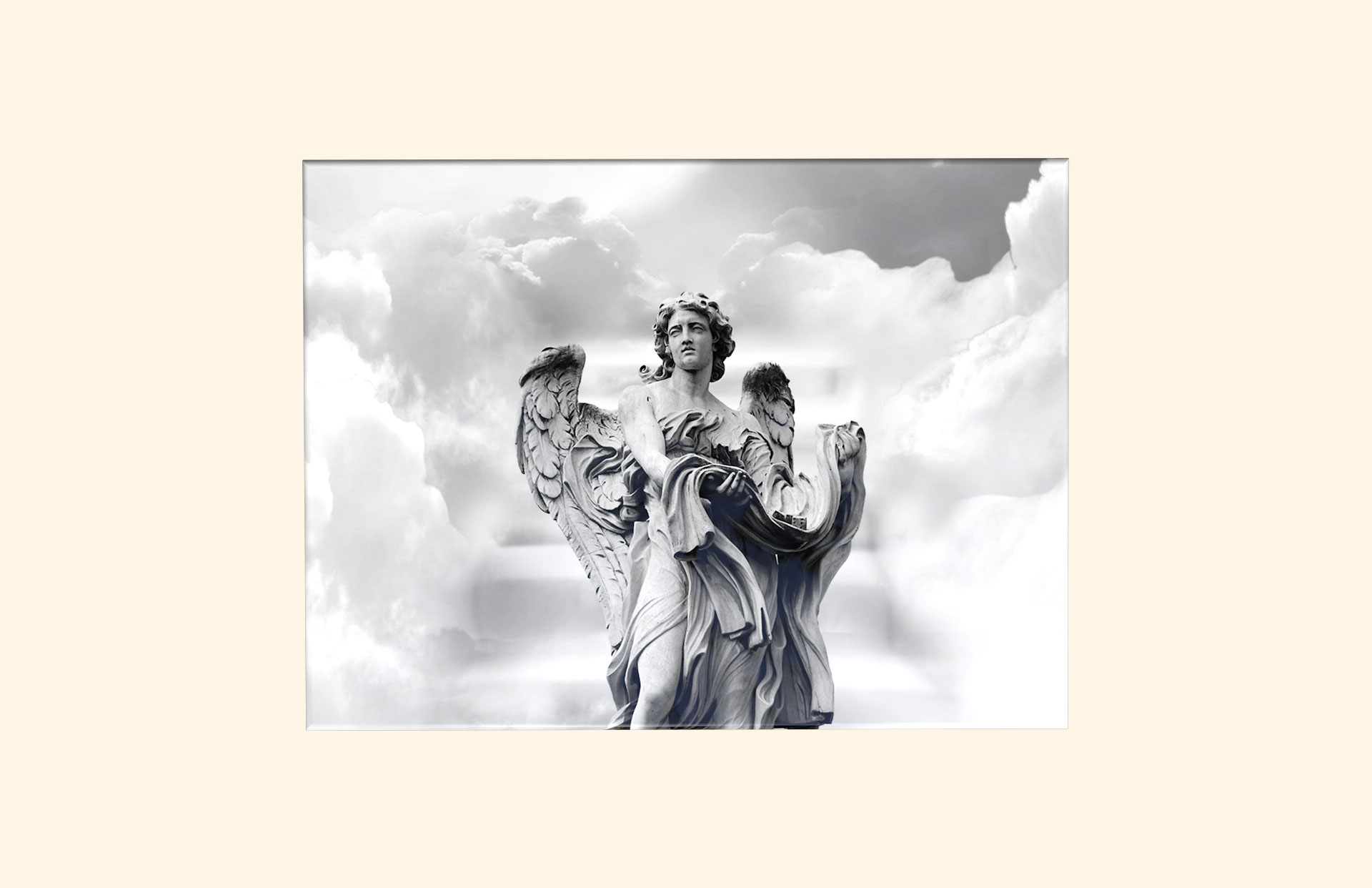 Gabriel adult ashes casket top view