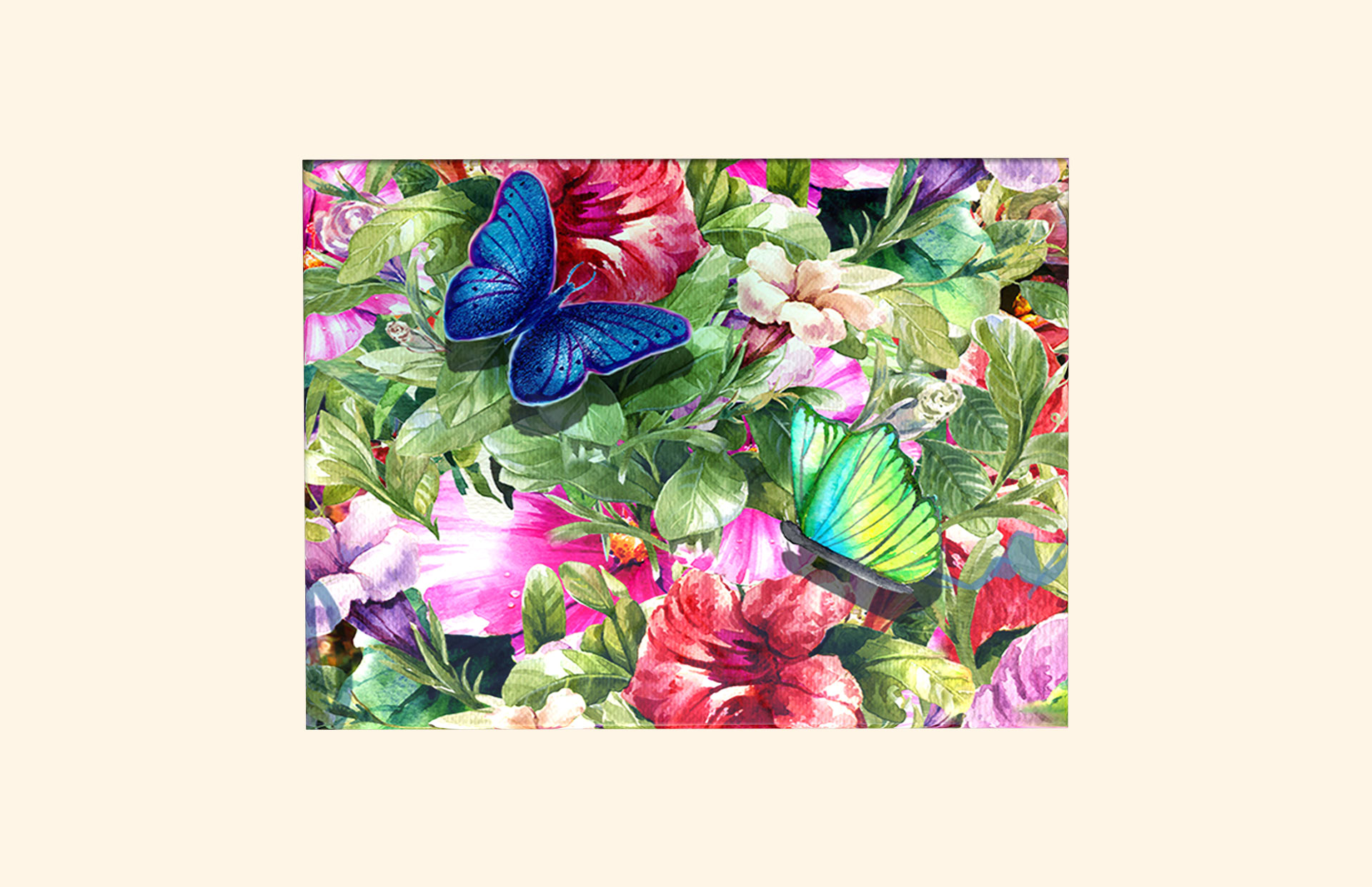 Butterfly Grove adult ashes casket top view