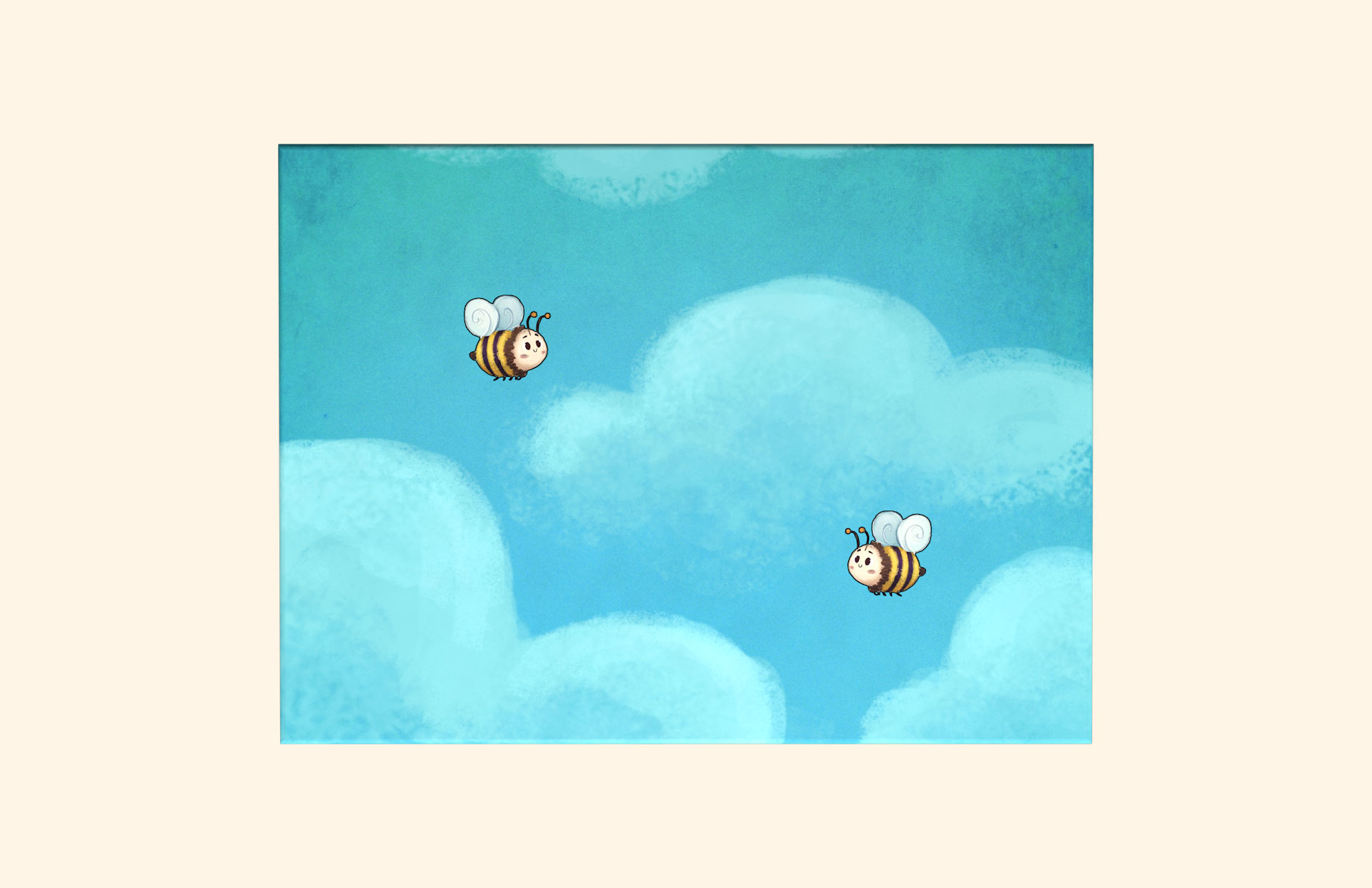 Hide and Seek child ashes casket top view