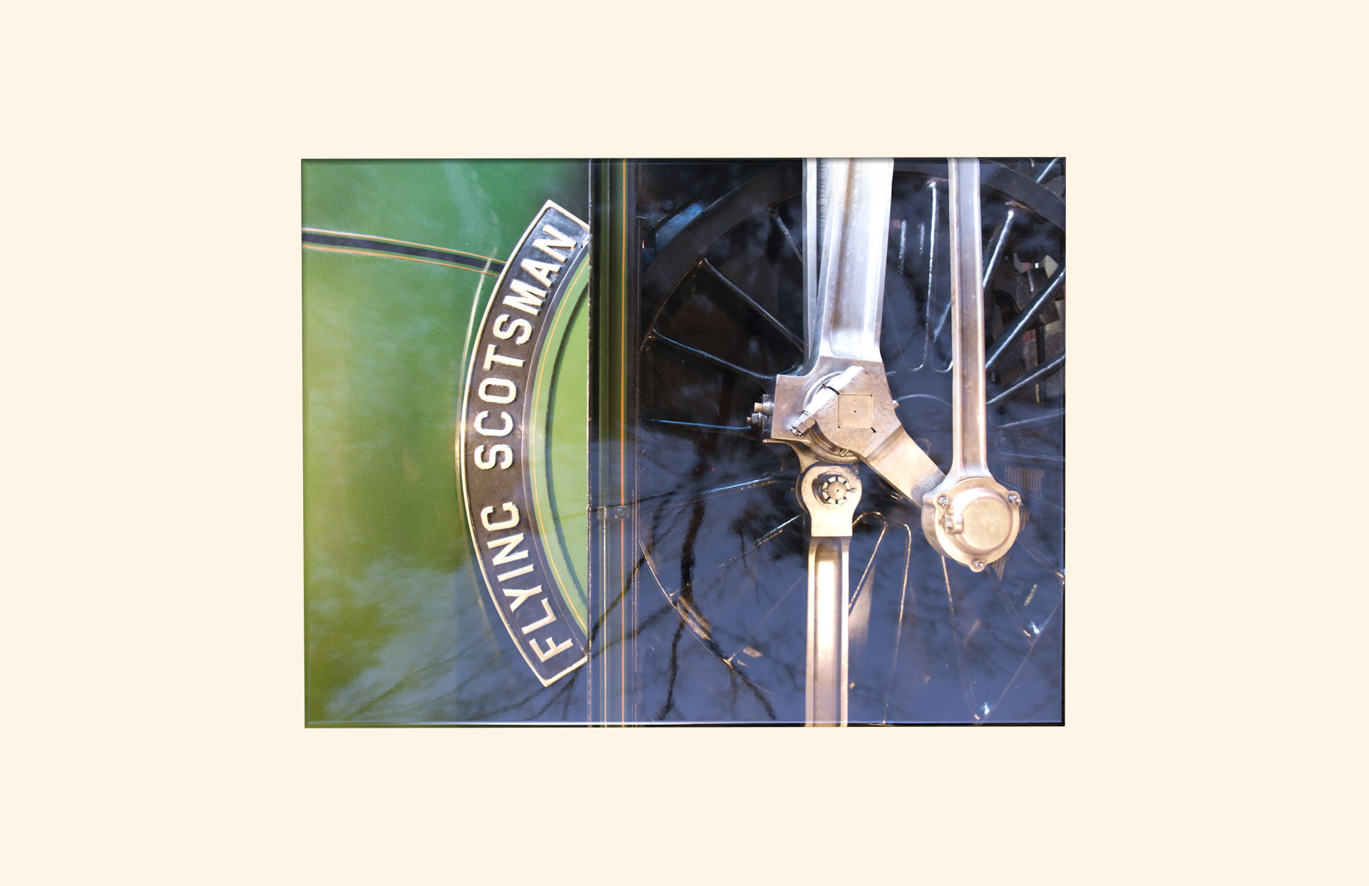 Ride the Flying Scotsman adult ashes casket top view