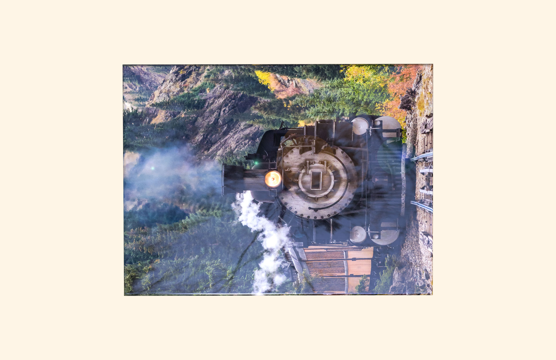 Mountain Express adult ashes casket top view