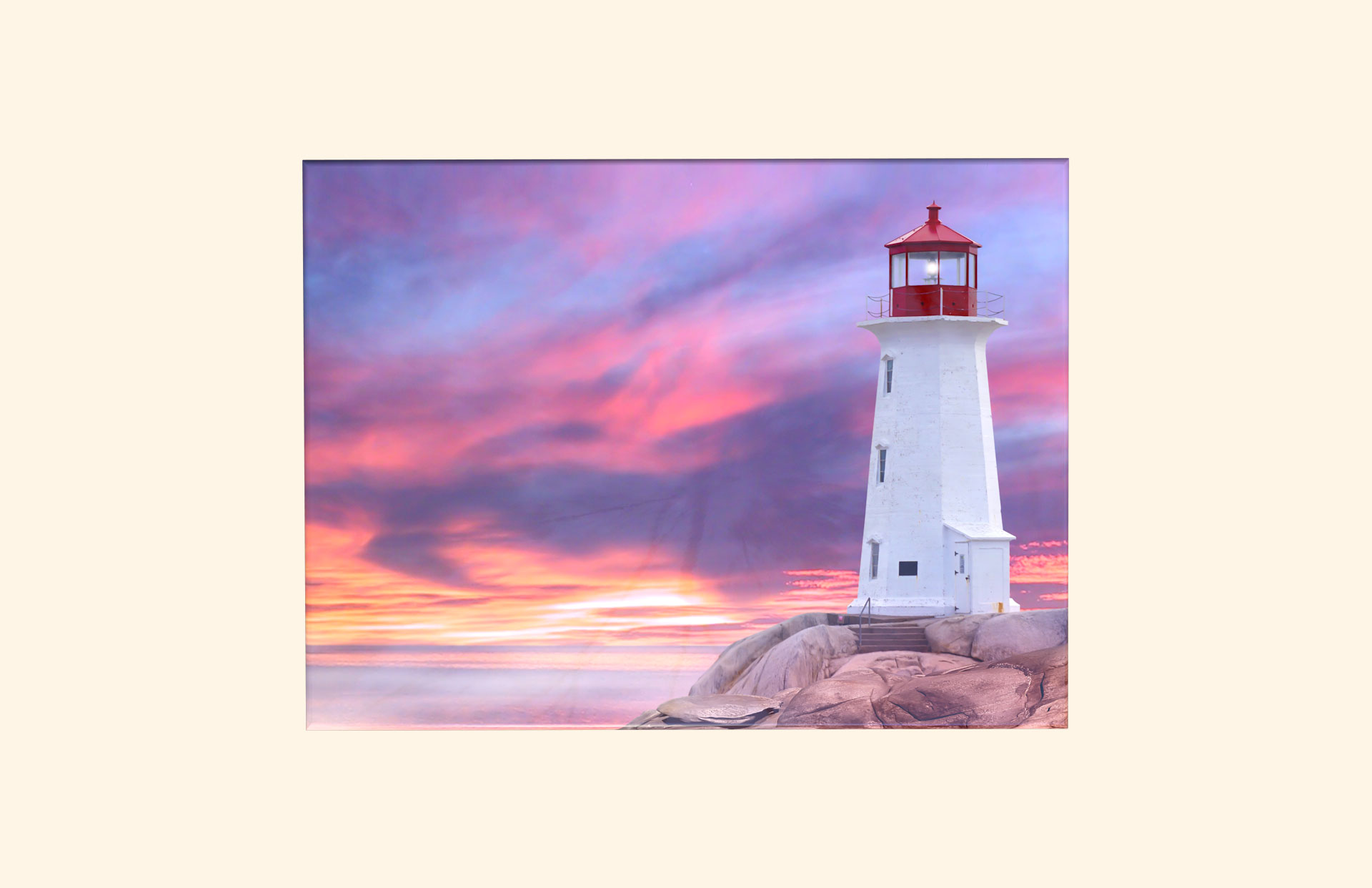 Lighthouse adult ashes casket top view