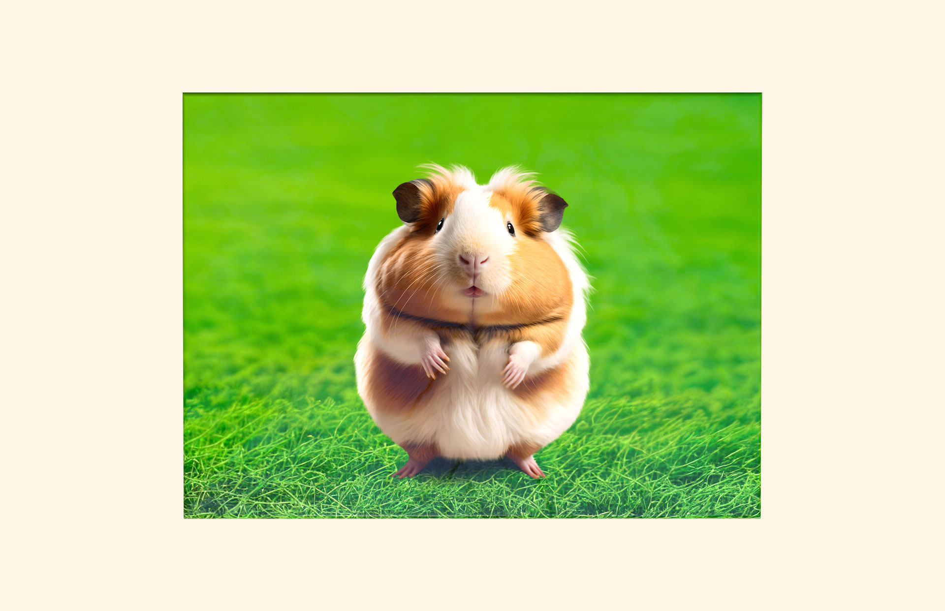 Guinea Pigs child ashes casket top view