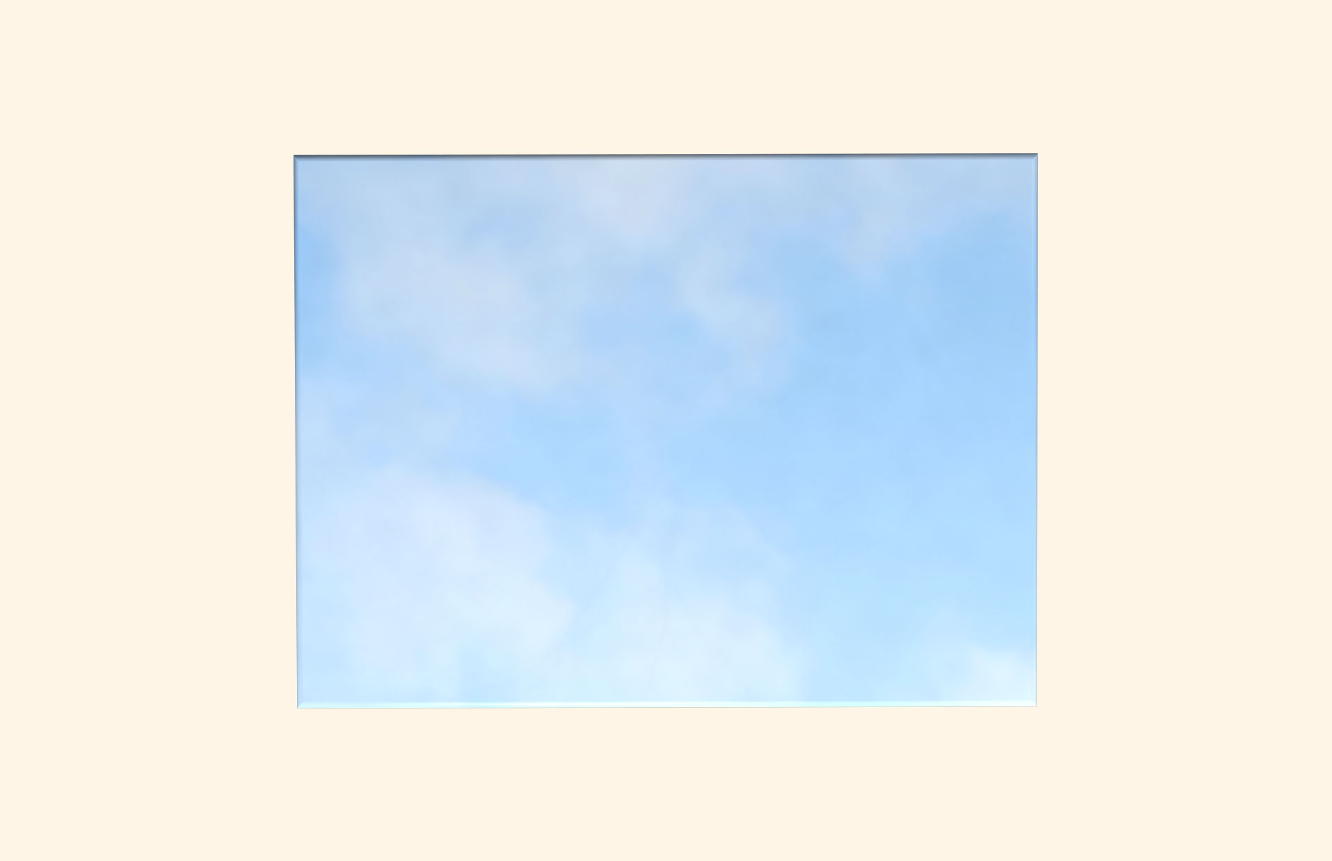 Hazy Days adult ashes casket top view