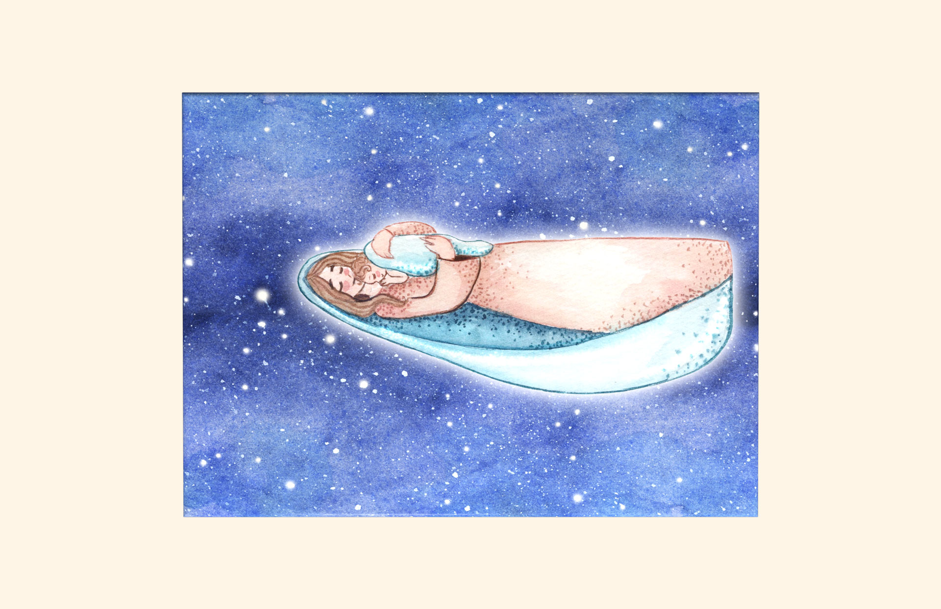 A Safe Journey child ashes casket top view