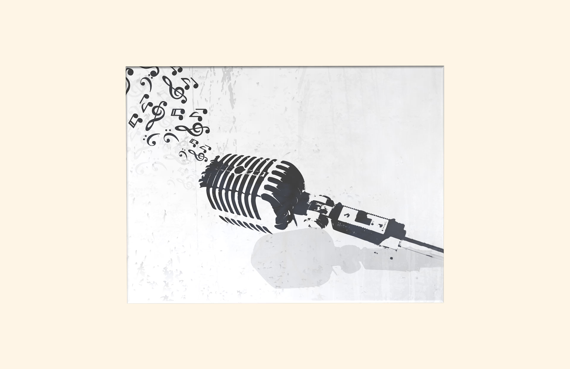 Music to my ears adult ashes casket top view